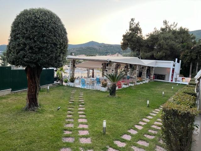 outdoor BBQ area