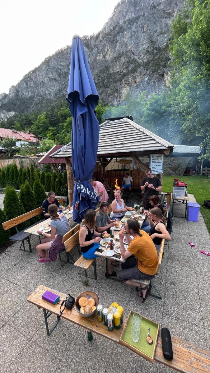 outdoor BBQ area