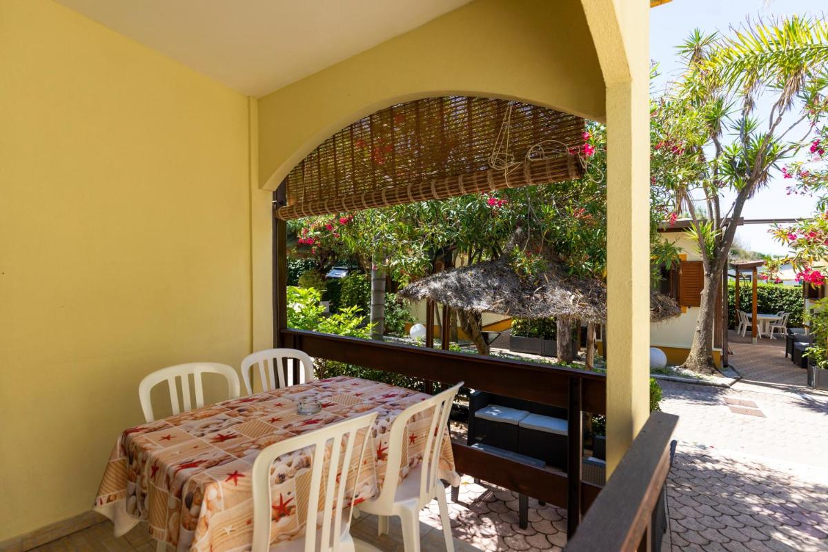 outdoor BBQ area