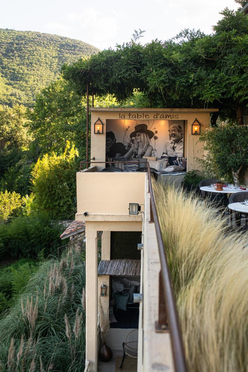 outdoor BBQ area