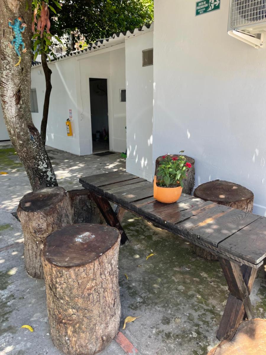 outdoor BBQ area