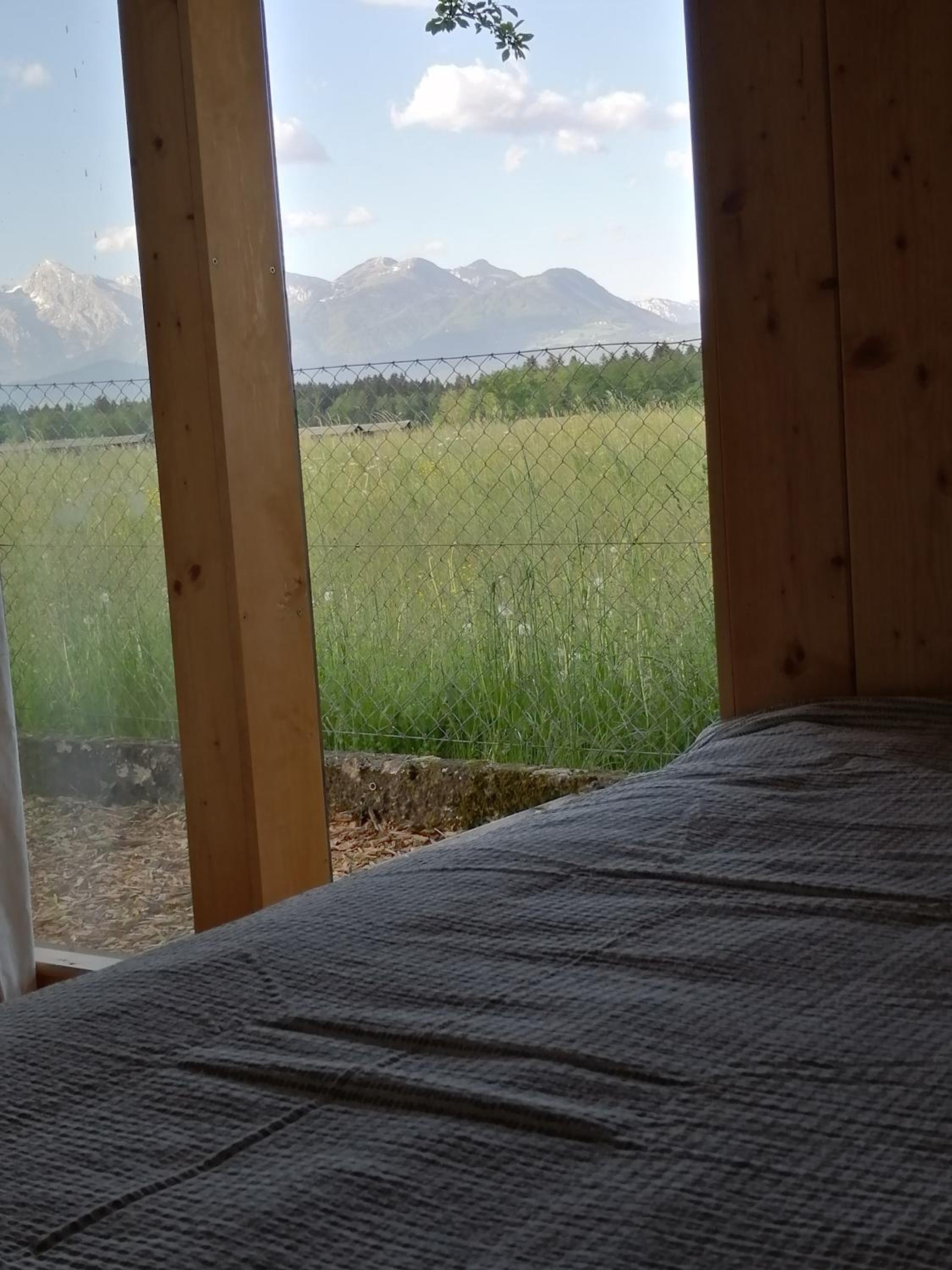 Glamping with a view