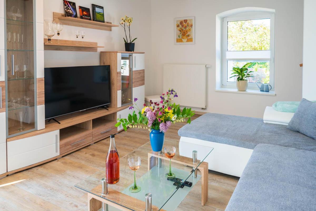 Ferienhaus Teichblick und Turmblick, mit Kultur in Großzschepa, Nähe Leipzig