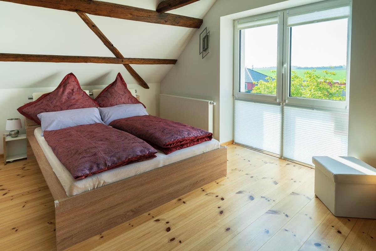Ferienhaus Teichblick und Turmblick, mit Kultur in Großzschepa, Nähe Leipzig