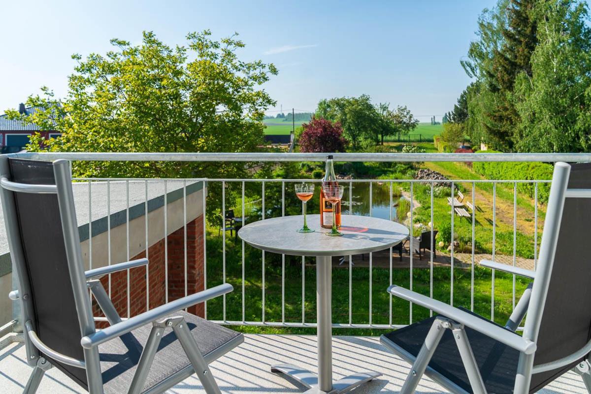 Ferienhaus Teichblick und Turmblick, mit Kultur in Großzschepa, Nähe Leipzig