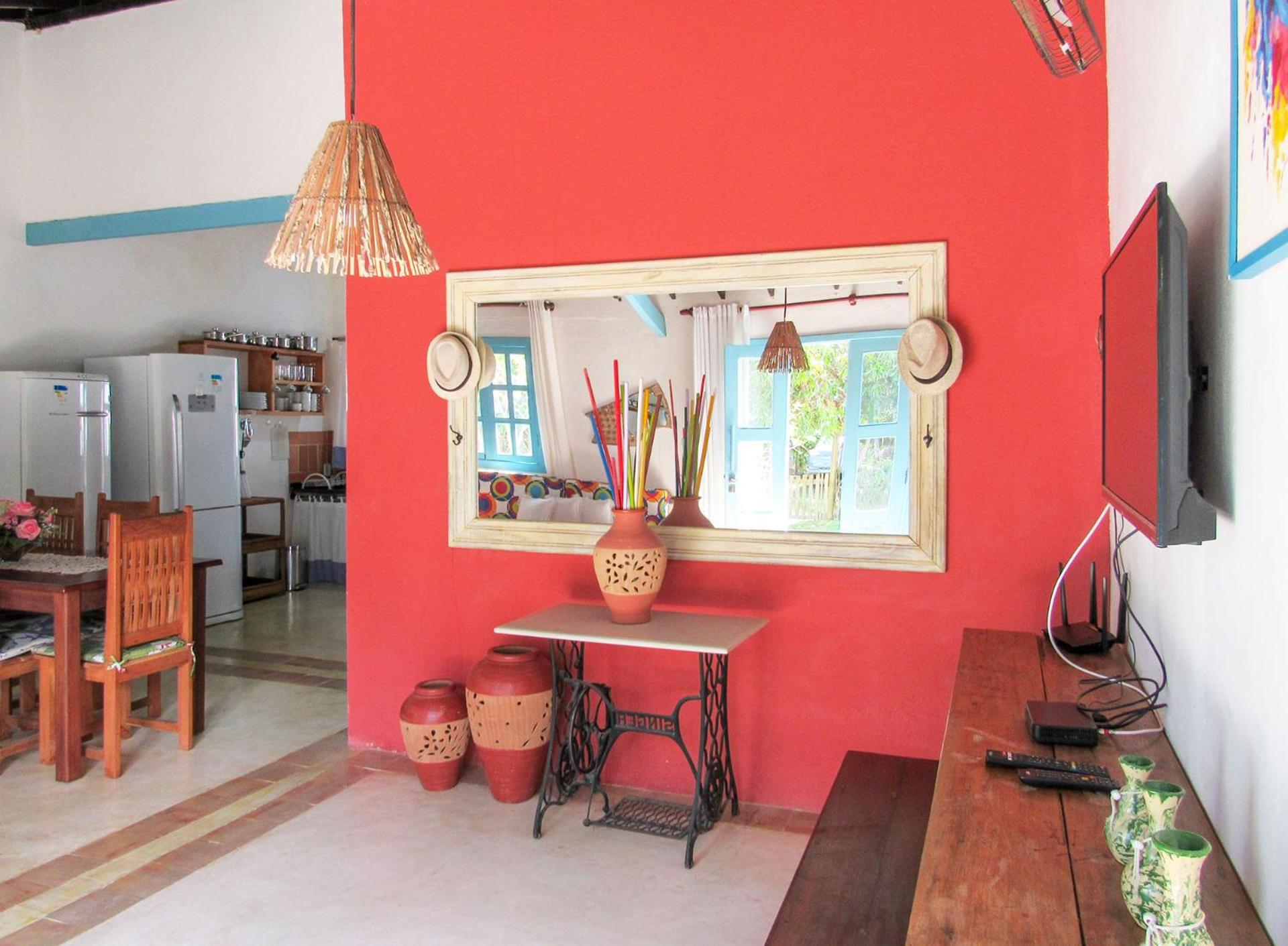 Casa com wifi e churrasqueira na Praia do Espelho