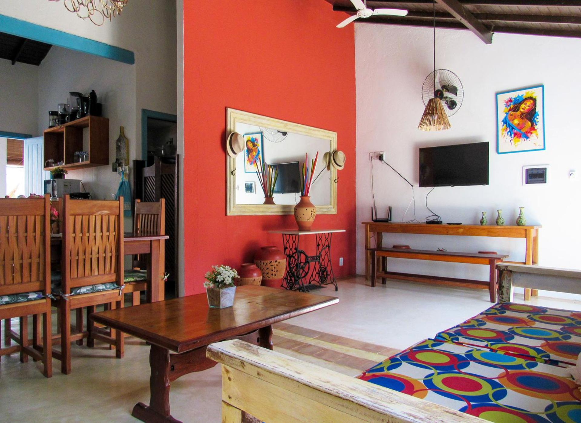 Casa com wifi e churrasqueira na Praia do Espelho