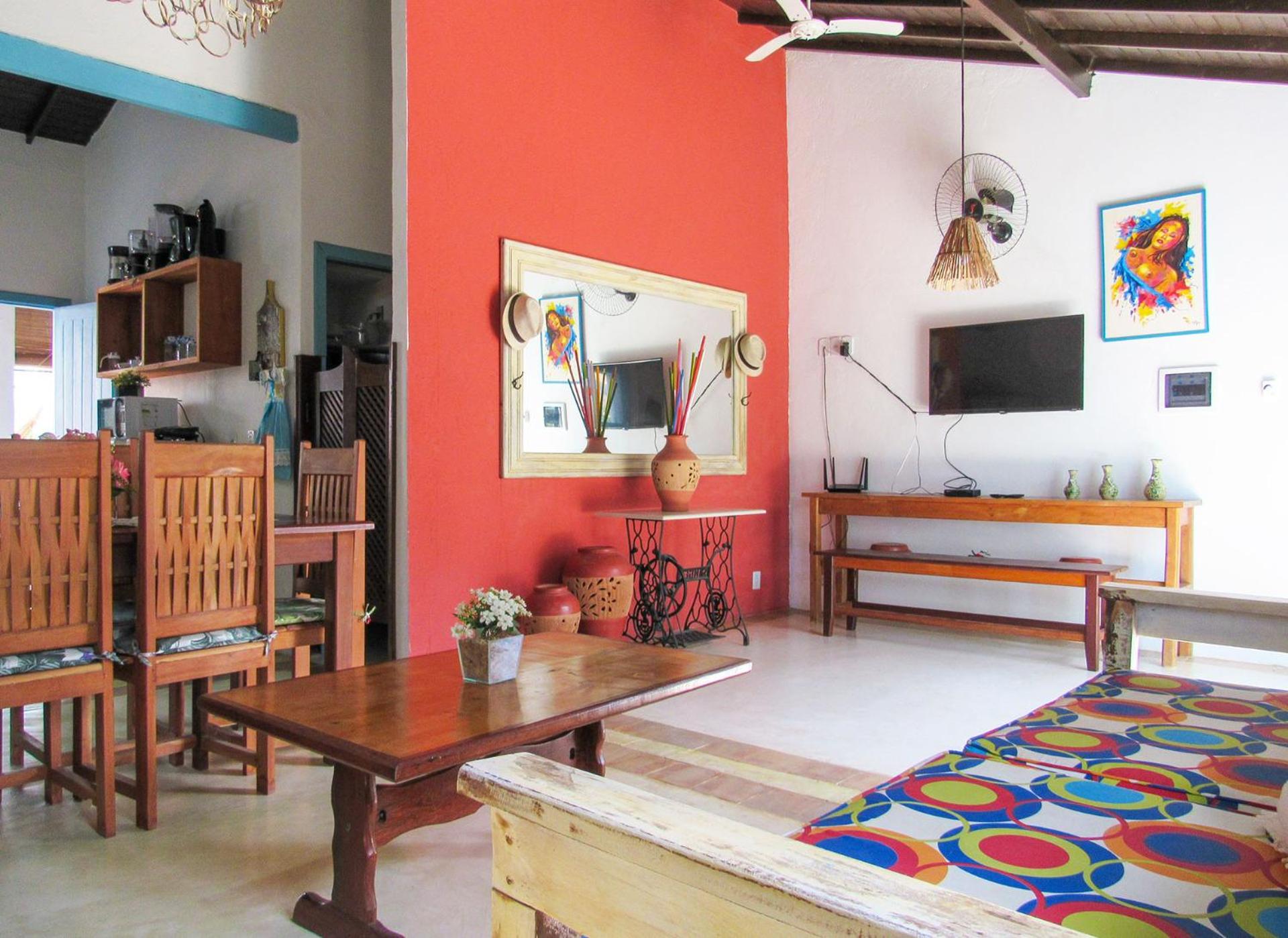 Casa com wifi e churrasqueira na Praia do Espelho