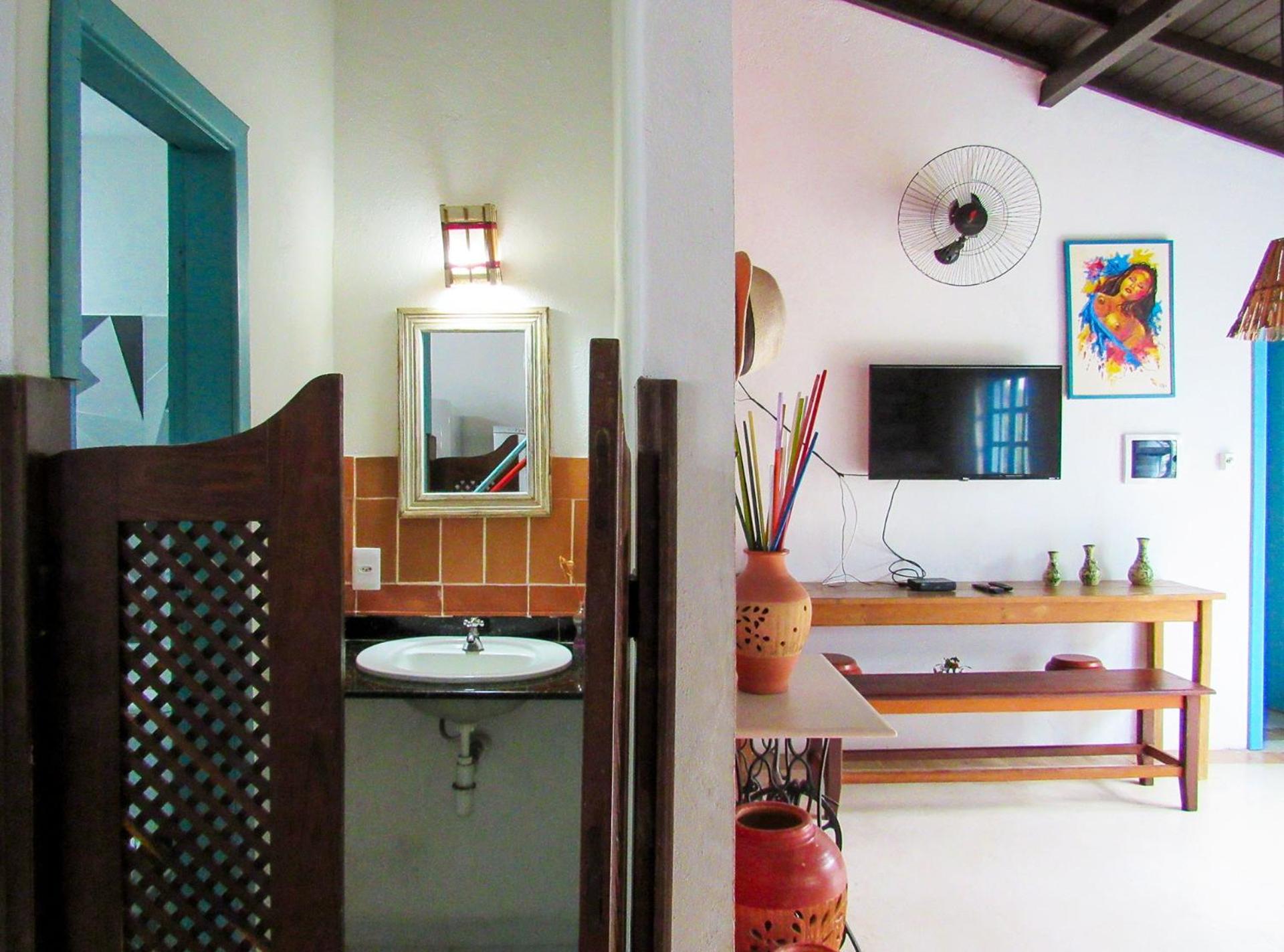 Casa com wifi e churrasqueira na Praia do Espelho