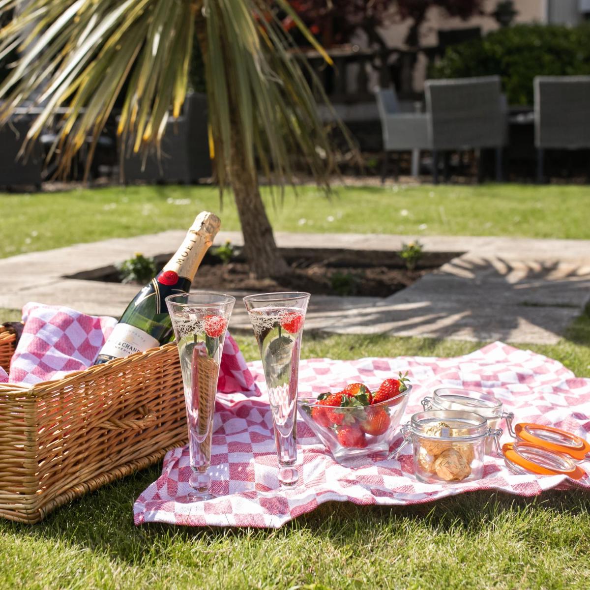 outdoor BBQ area