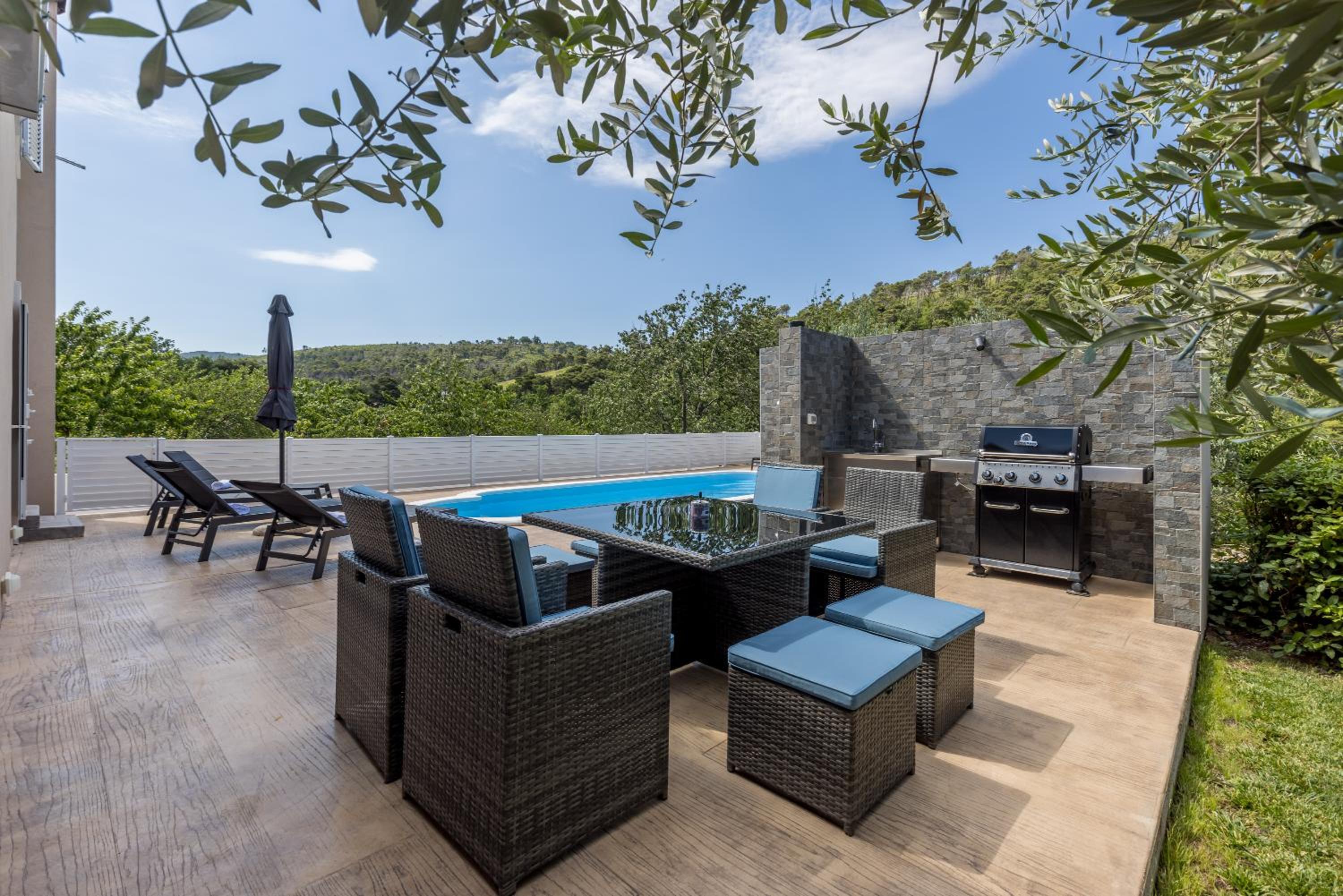 Villa Arbareto with heated swimming pool view 2