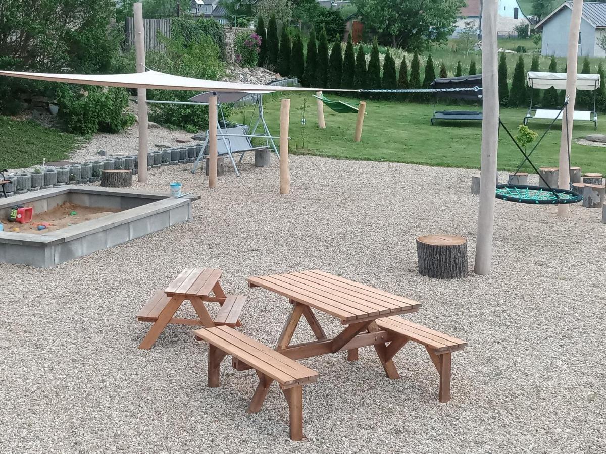 outdoor BBQ area