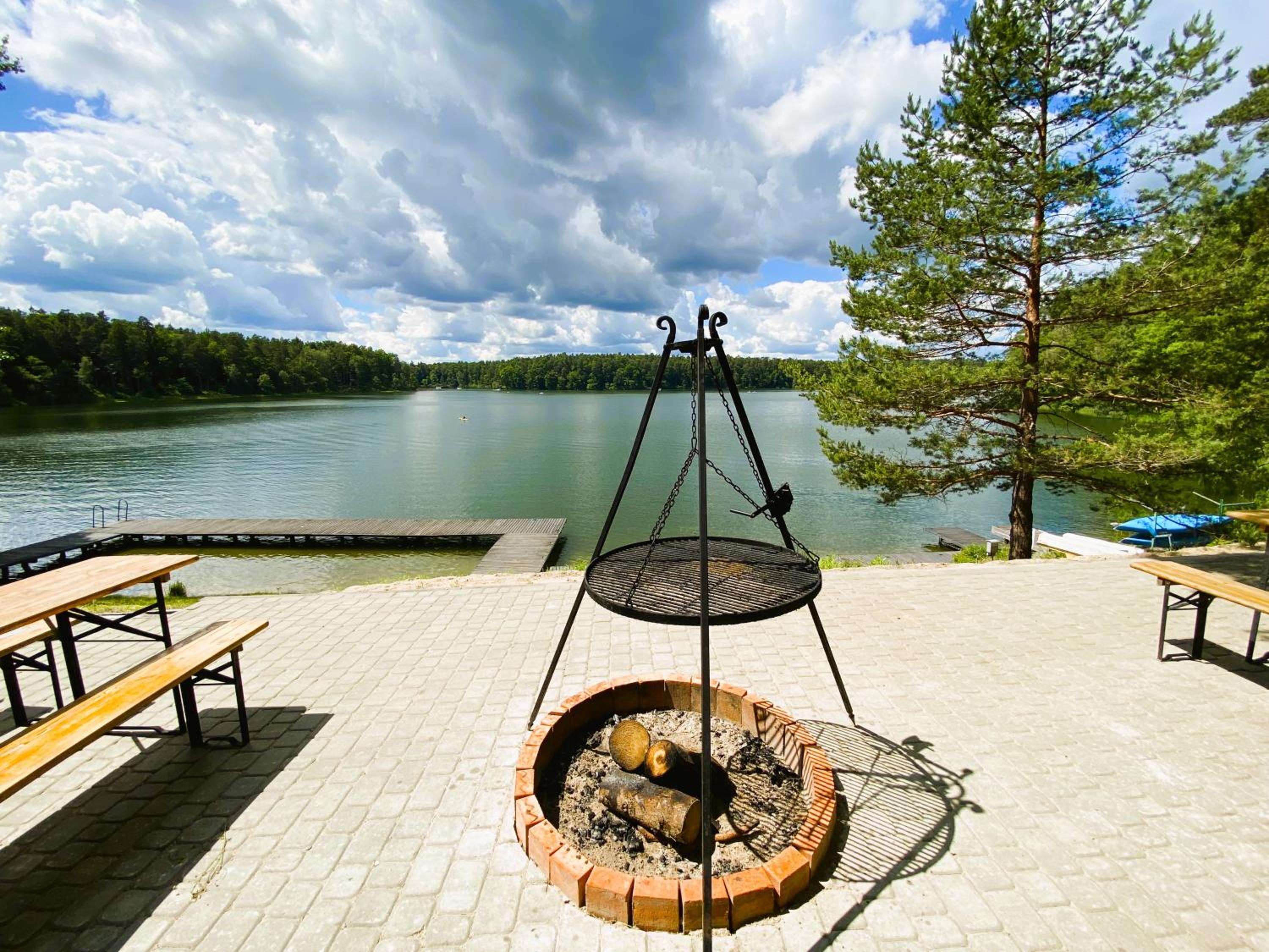outdoor BBQ area