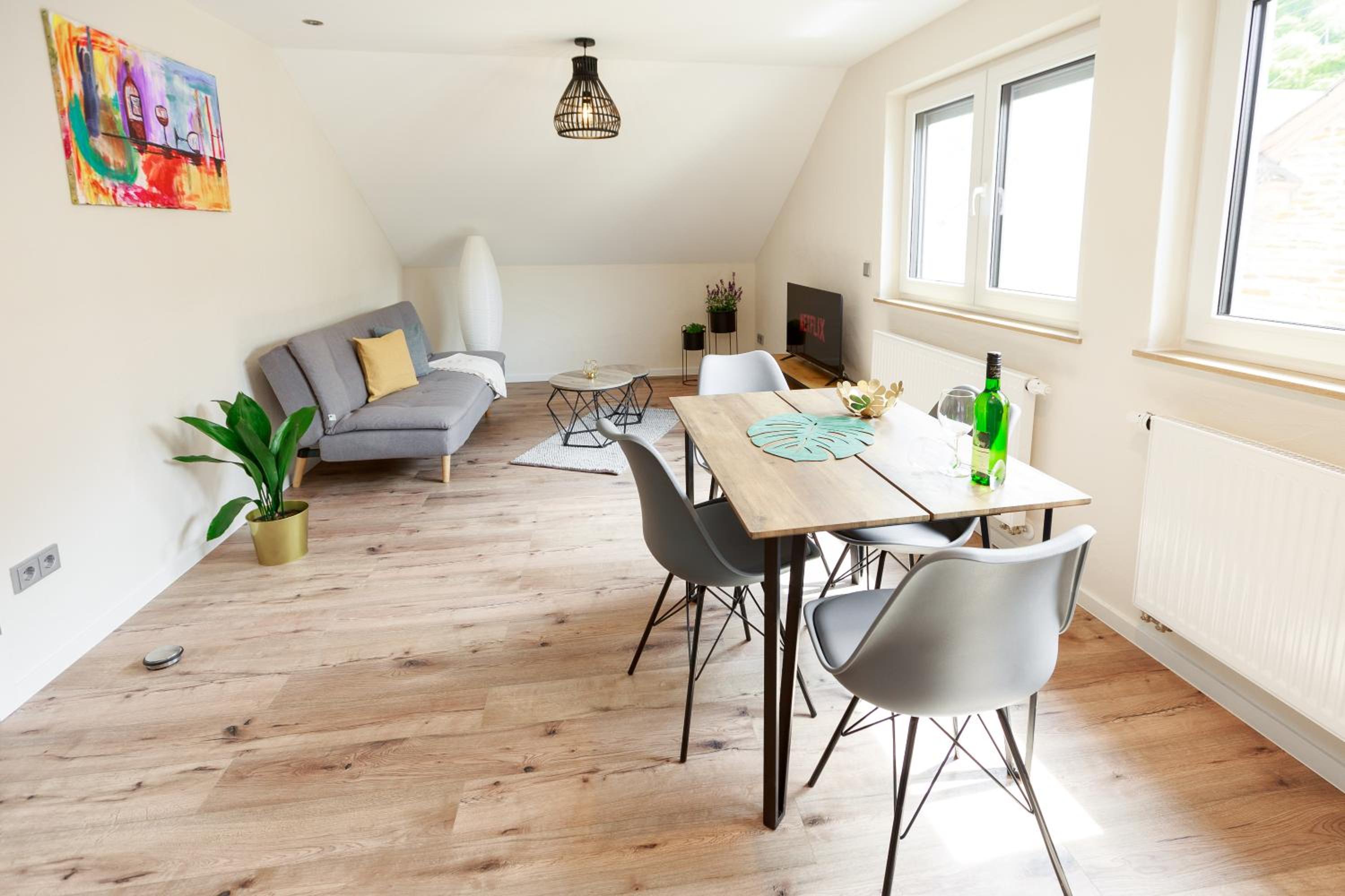Winterangebot - MoselloLodge, Luxus-Ferienhaus, Dachterrasse, Netflix, Waschmaschine