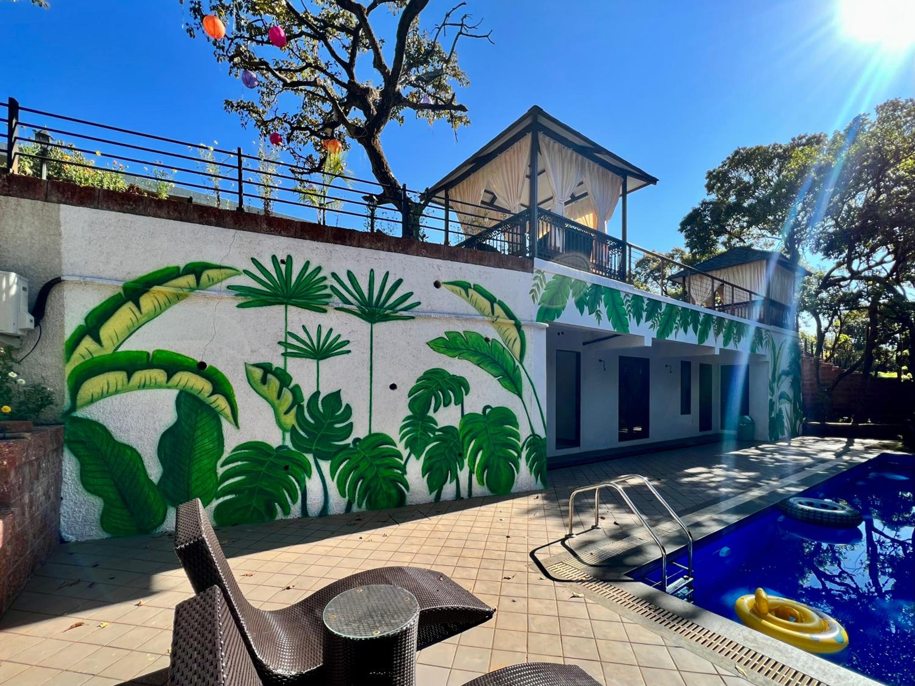 outdoor BBQ area