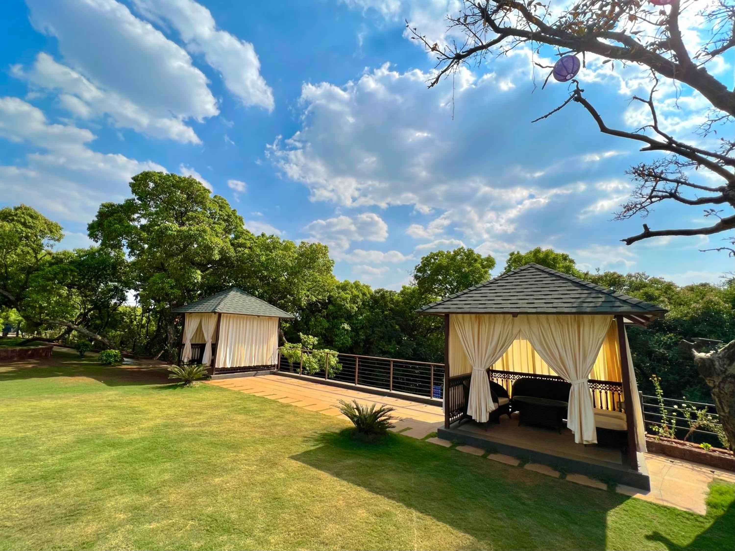 outdoor BBQ area