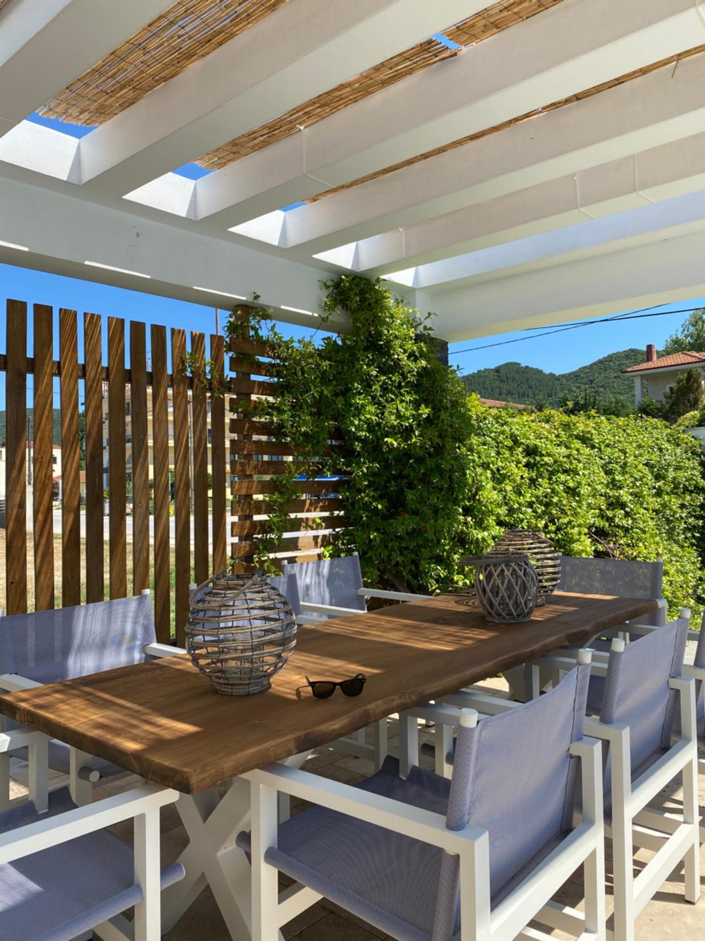 outdoor BBQ area