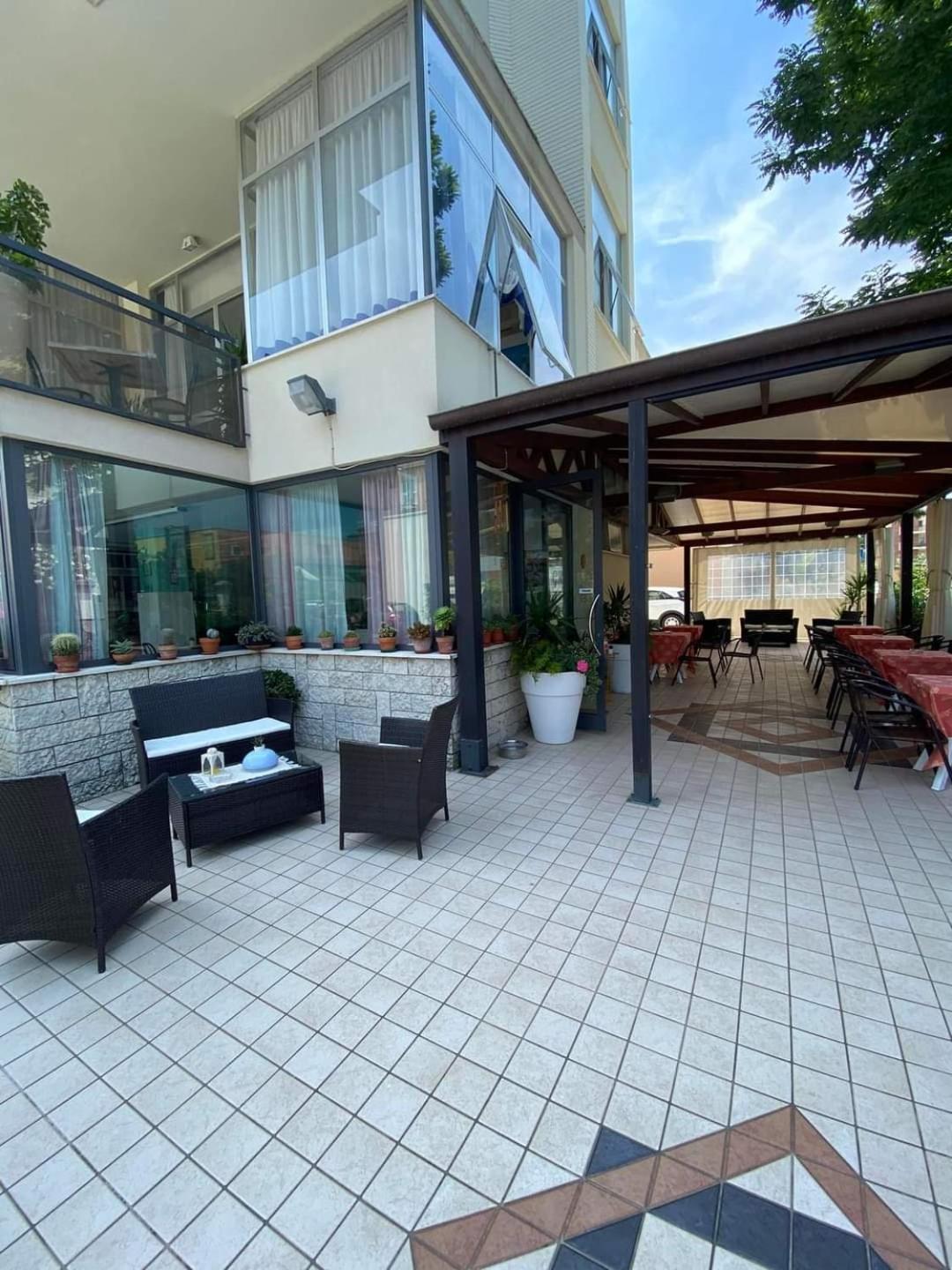 outdoor BBQ area