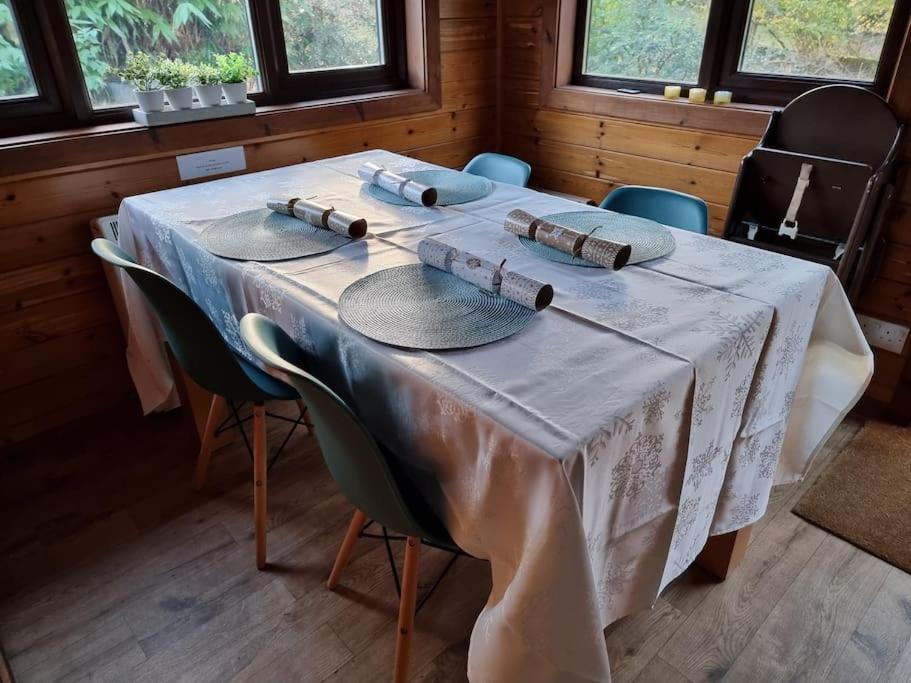 Luxury Wood Lodge with sauna, log burner & private woodland garden - Wnion Wood Lodge