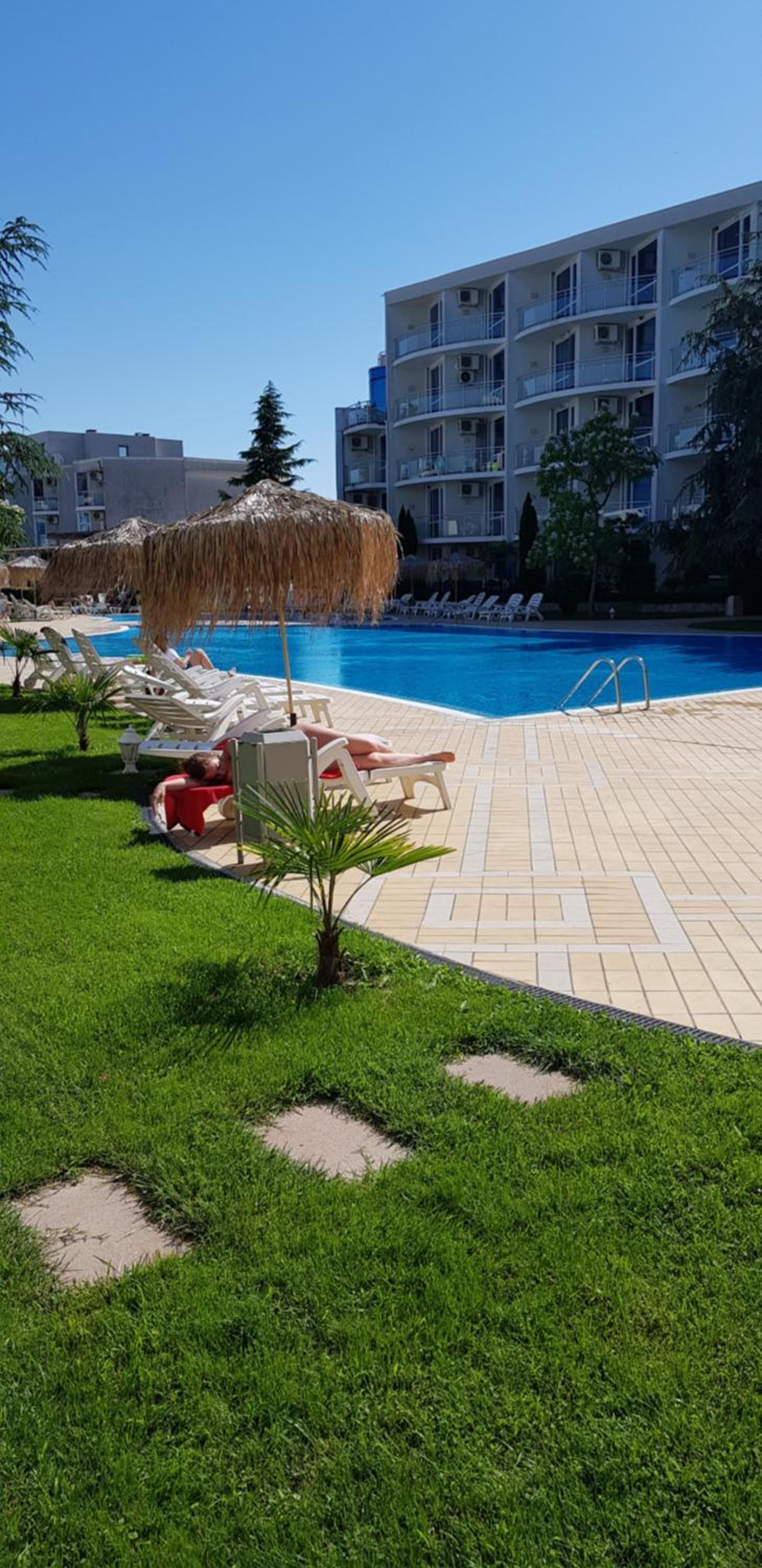 Apartment with green terrace