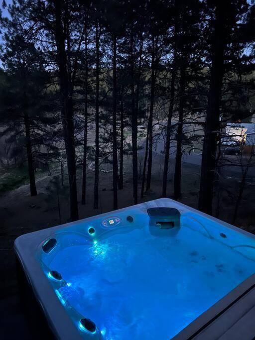 The A on Red Field, Hot Tub, Tesla Charger, A/C view 3