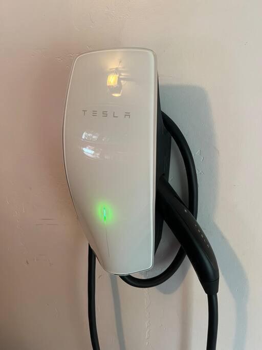 The A on Red Field, Hot Tub, Tesla Charger, A/C view 5