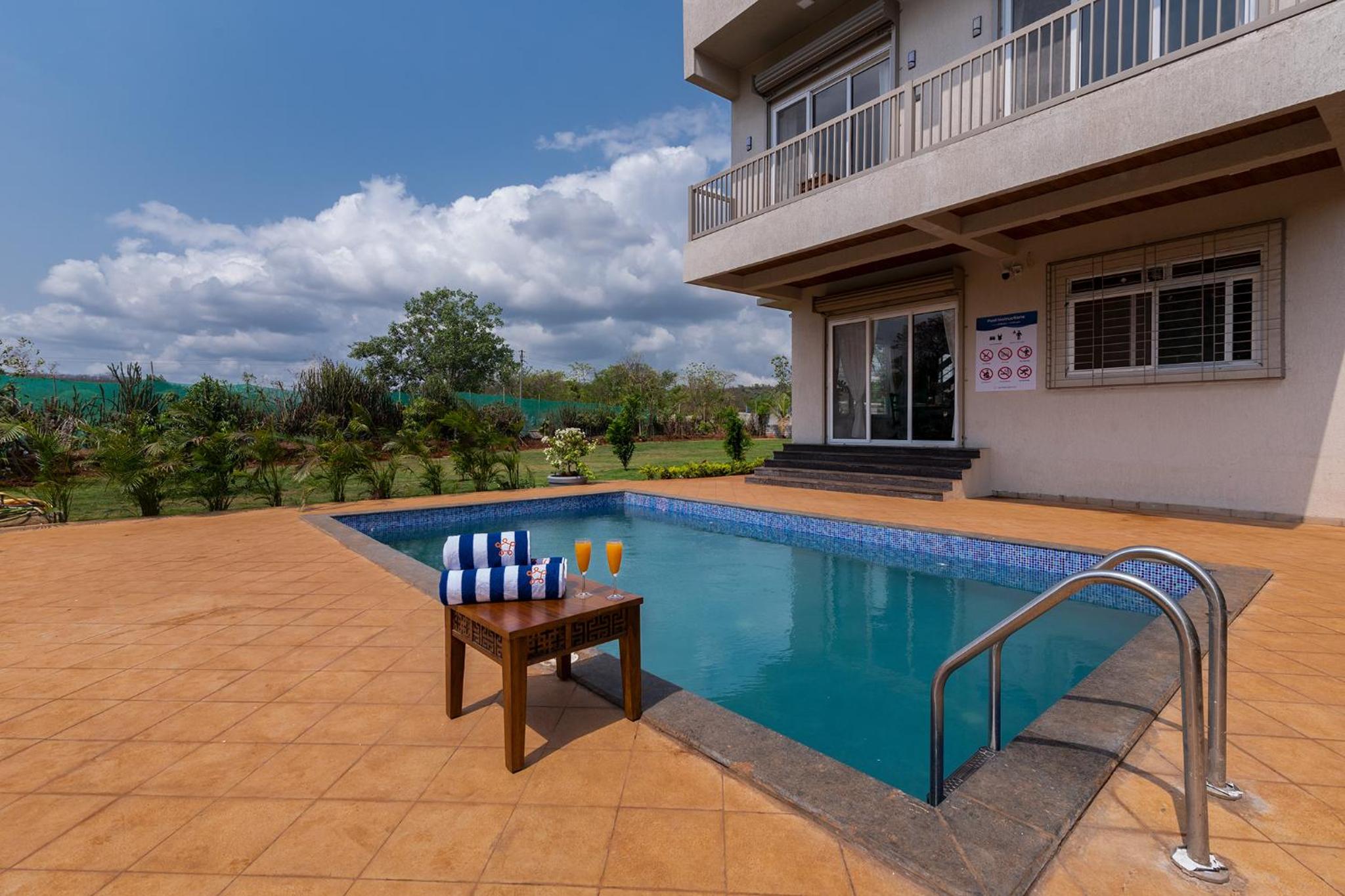 SaffronStays Midori - 4BR riverside villa with pool, lawn, terrace & access to Kundalika River rafting site view 2