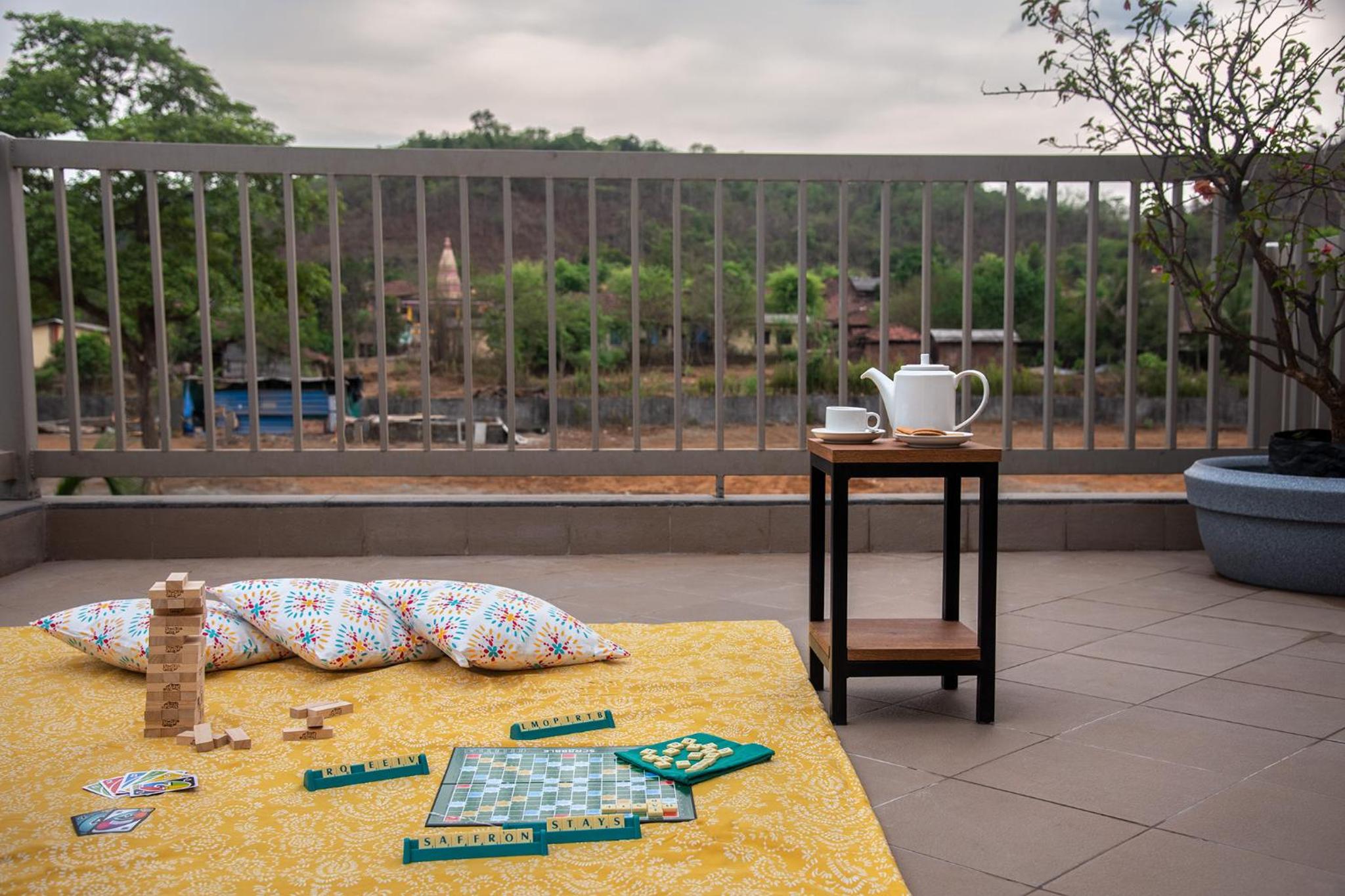 SaffronStays Midori - 4BR riverside villa with pool, lawn, terrace & access to Kundalika River rafting site view 3