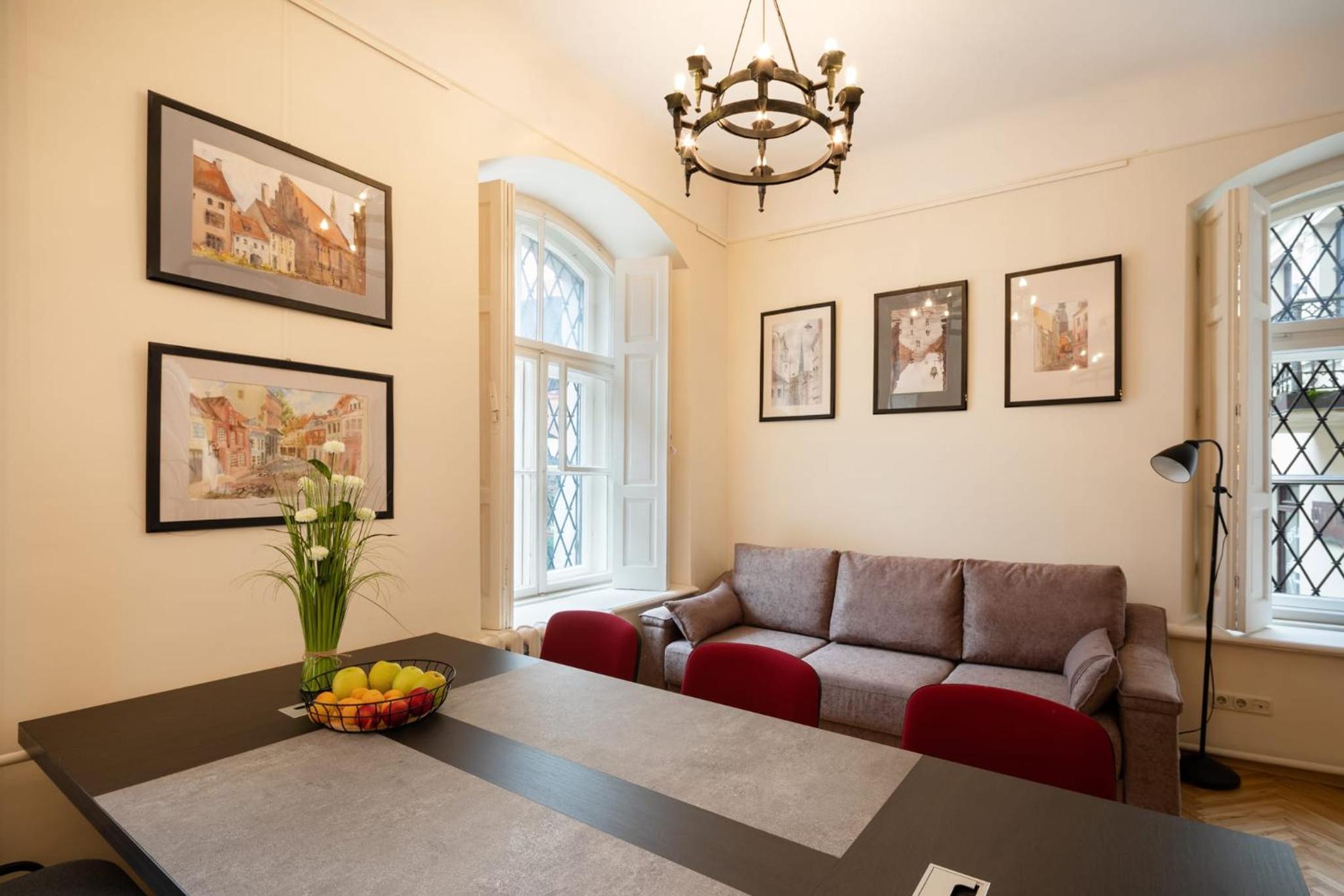 Old Riga Historical One Bedroom Apartment view 3