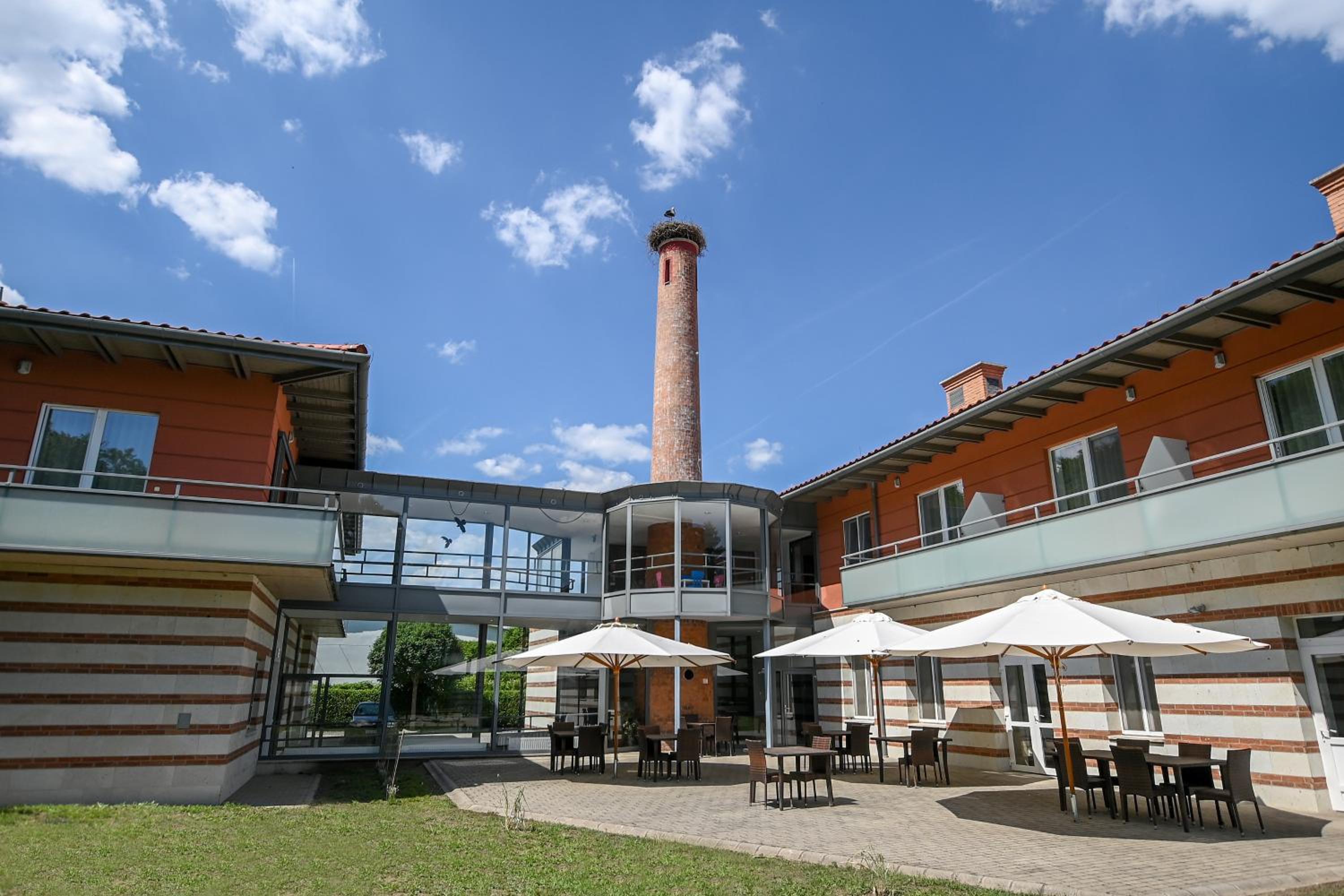 outdoor BBQ area