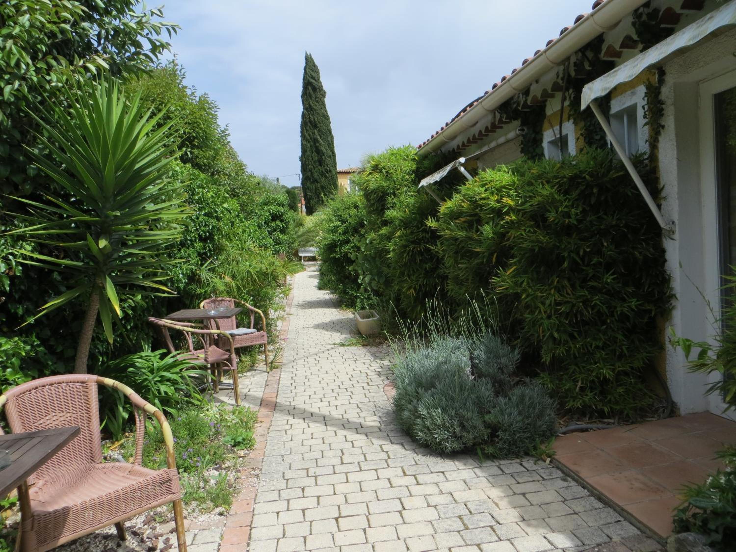 outdoor BBQ area