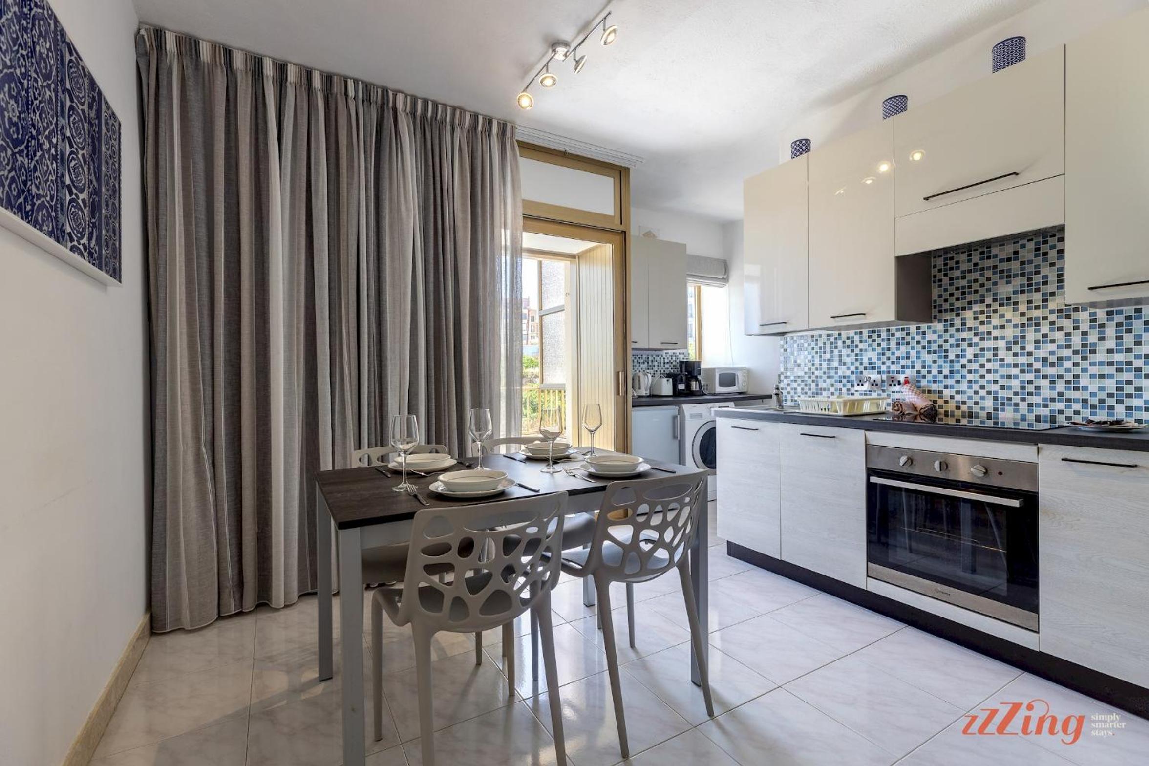 Mediterranean living right by the beach view 5