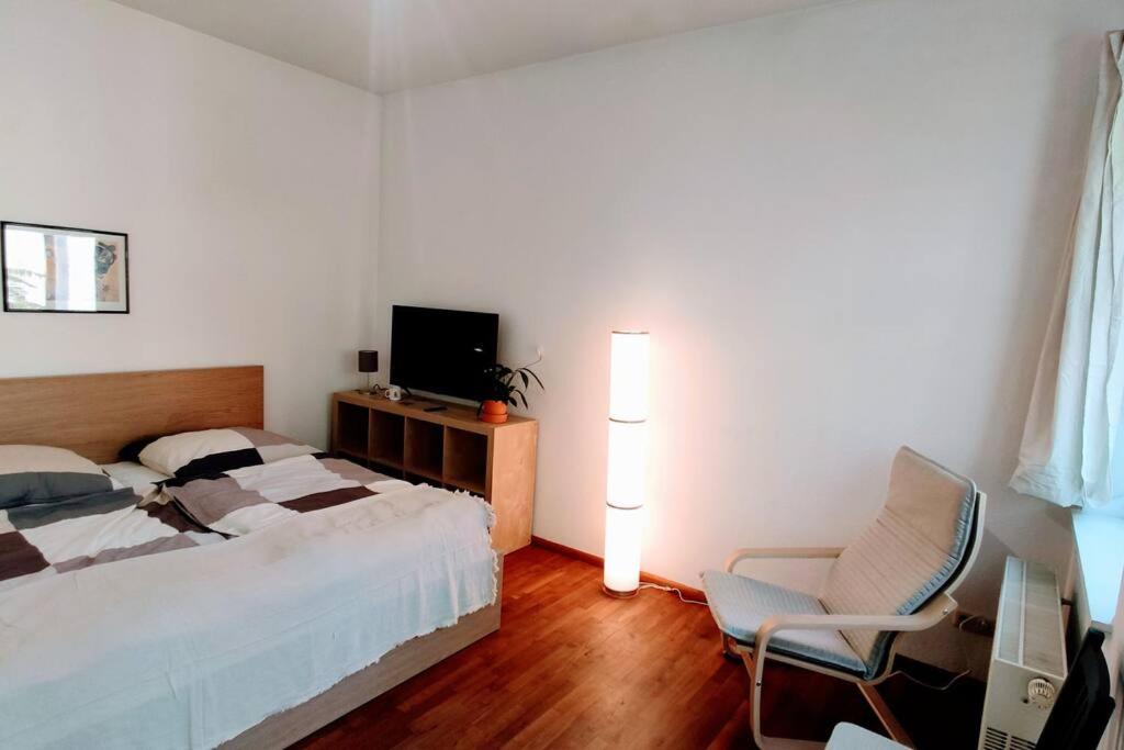 Modern Studio08 with big balcony in the Neustadt