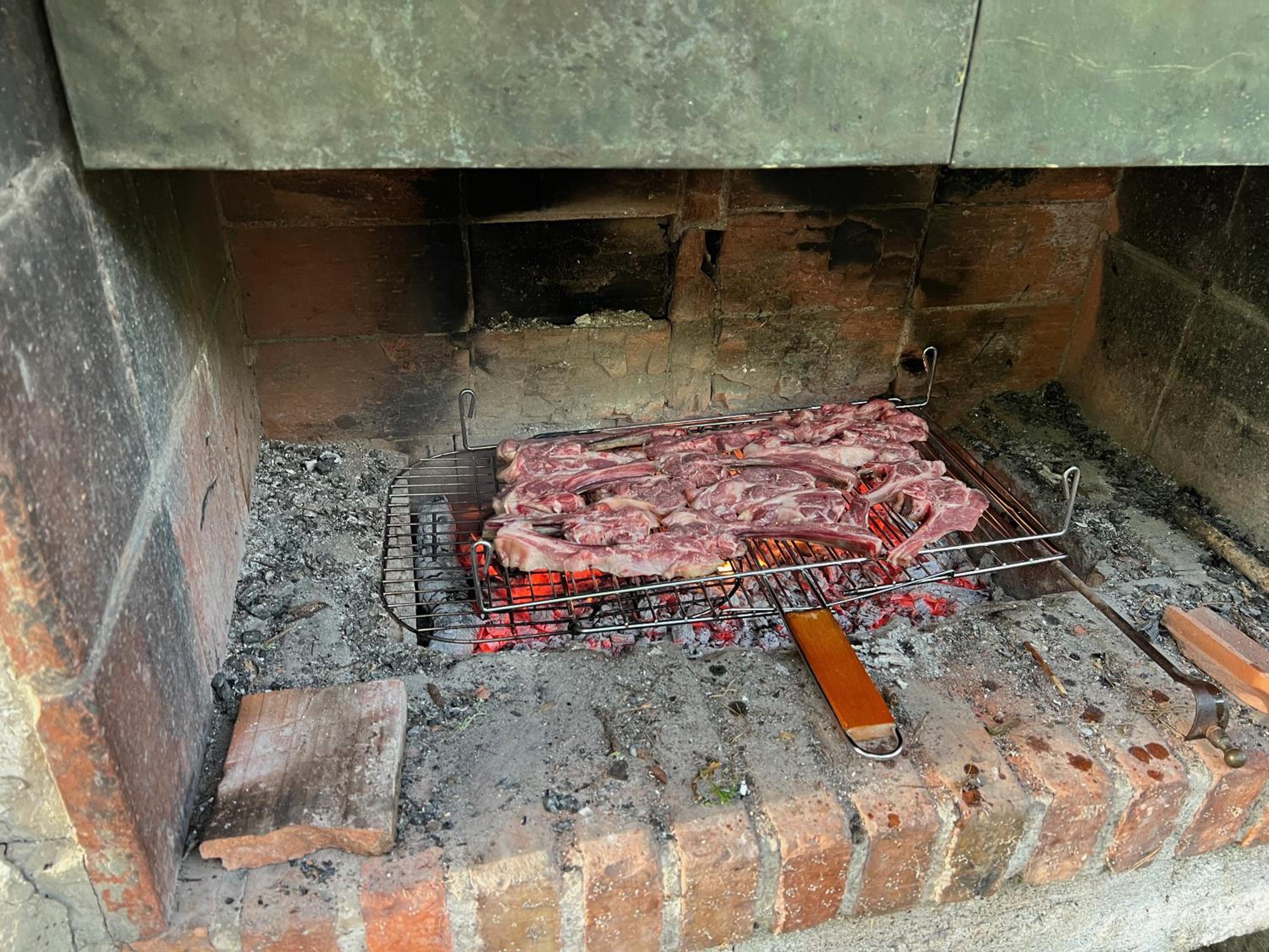 outdoor BBQ area