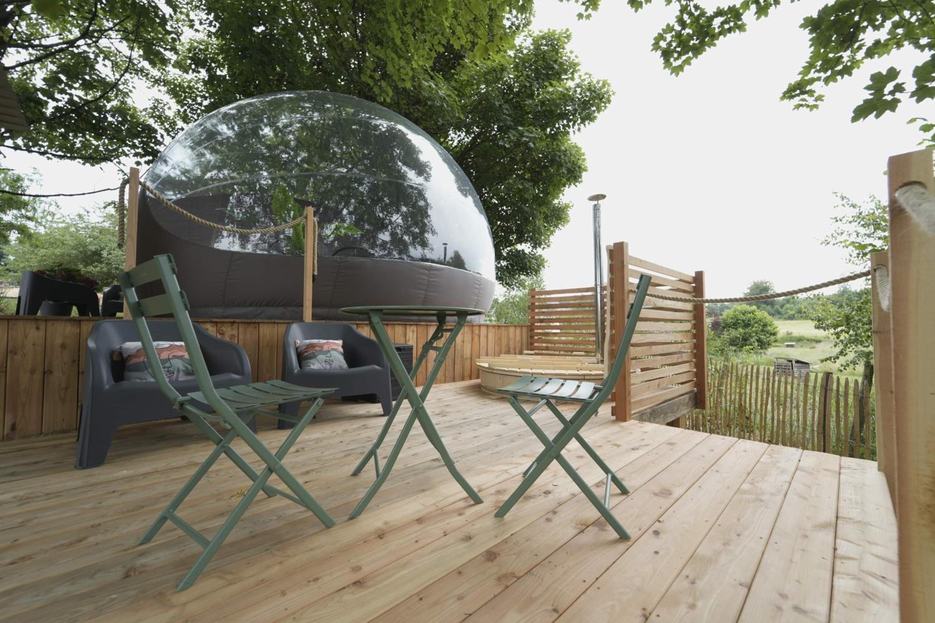 Bulles Odette & Ginette et Tiny House Suzette "Au guet Marais" Etape Insolite