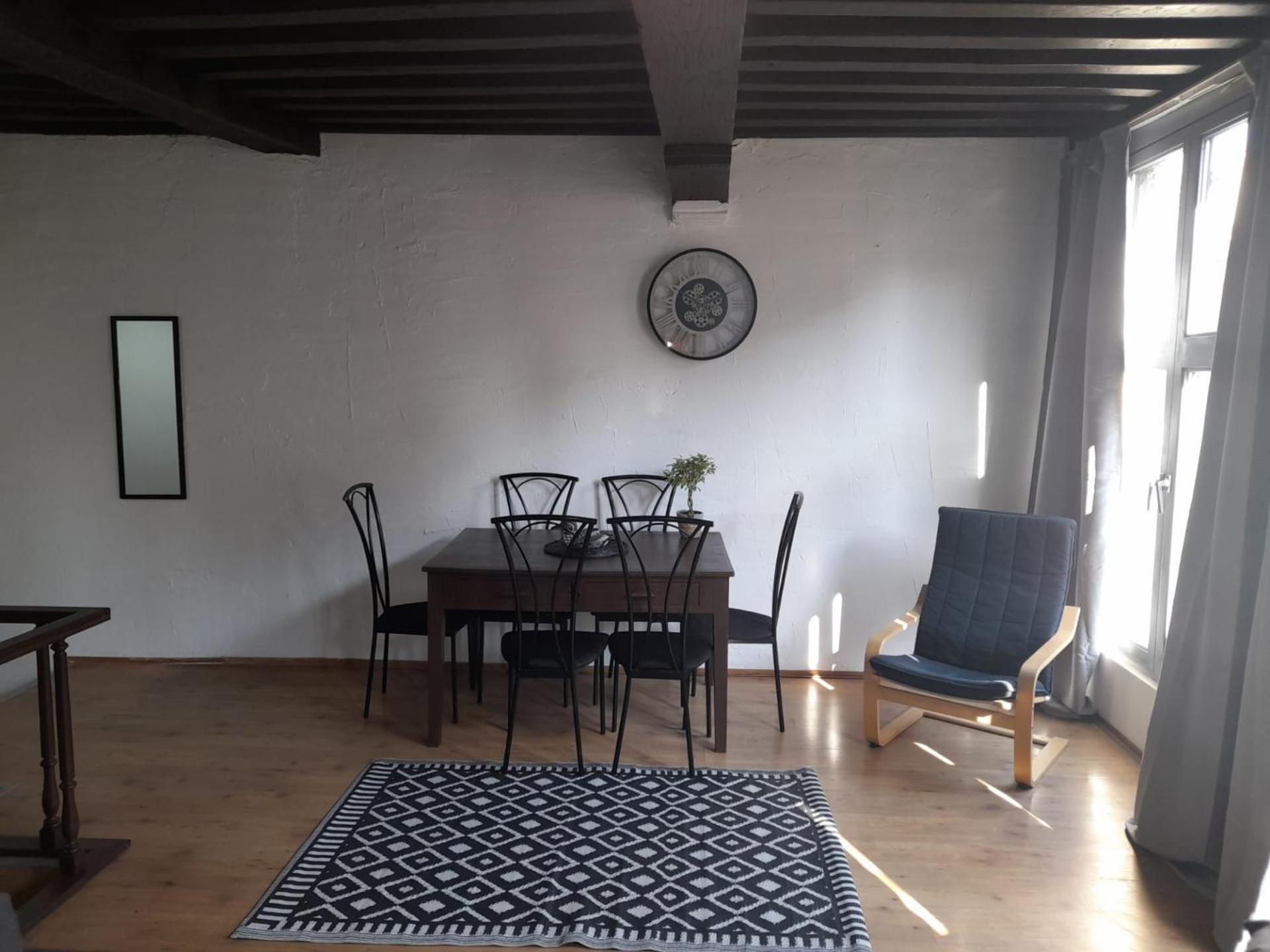 Blue apartment in the old town view 4