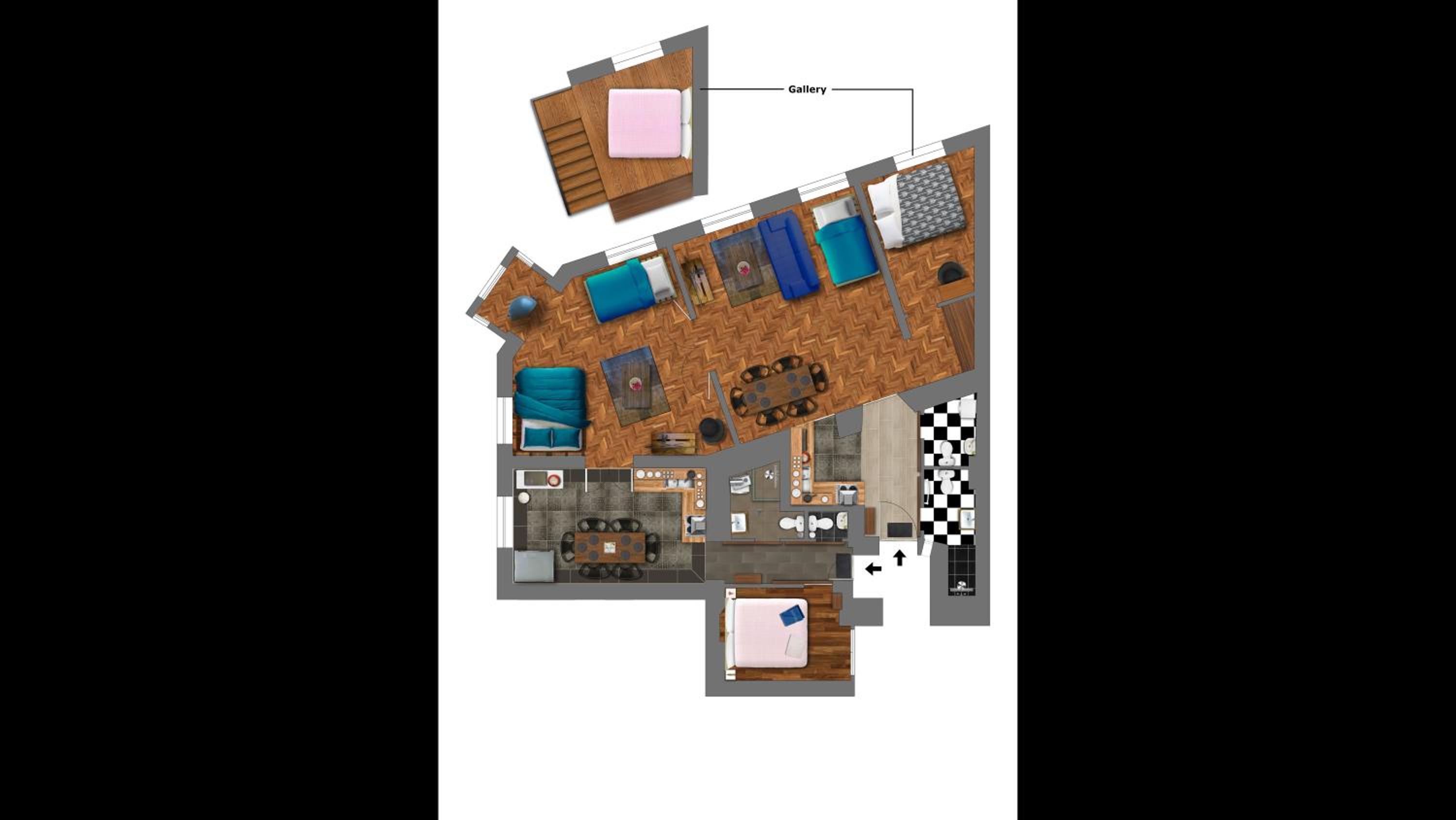 New - WalnutTree Double 12 Person Apartment central in Budapest - Hungary view 3