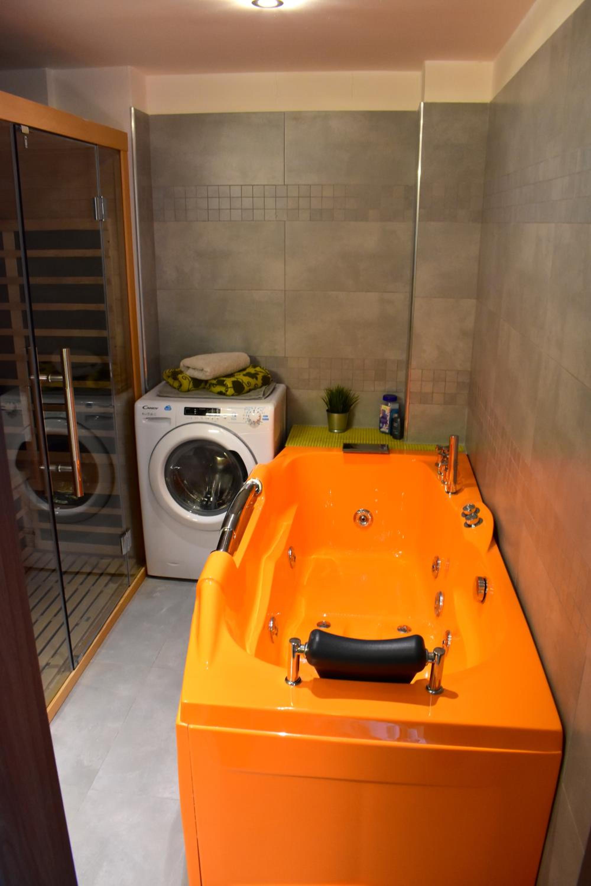 NEW CENTRAL ROOFTOP with private WELLNESS, Sauna & Whirlpool bath