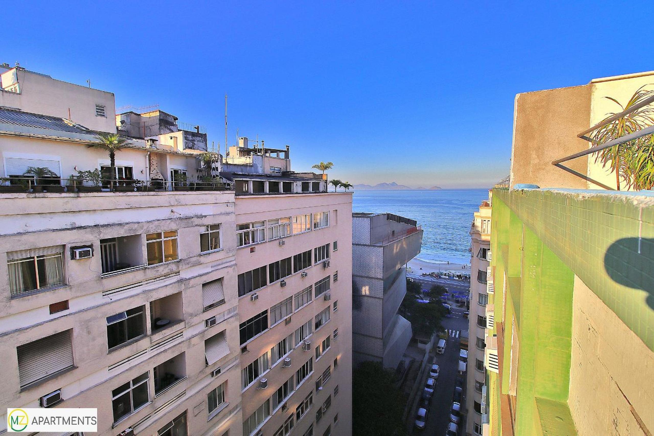 Penthouse with terrace one block from the beach view 2