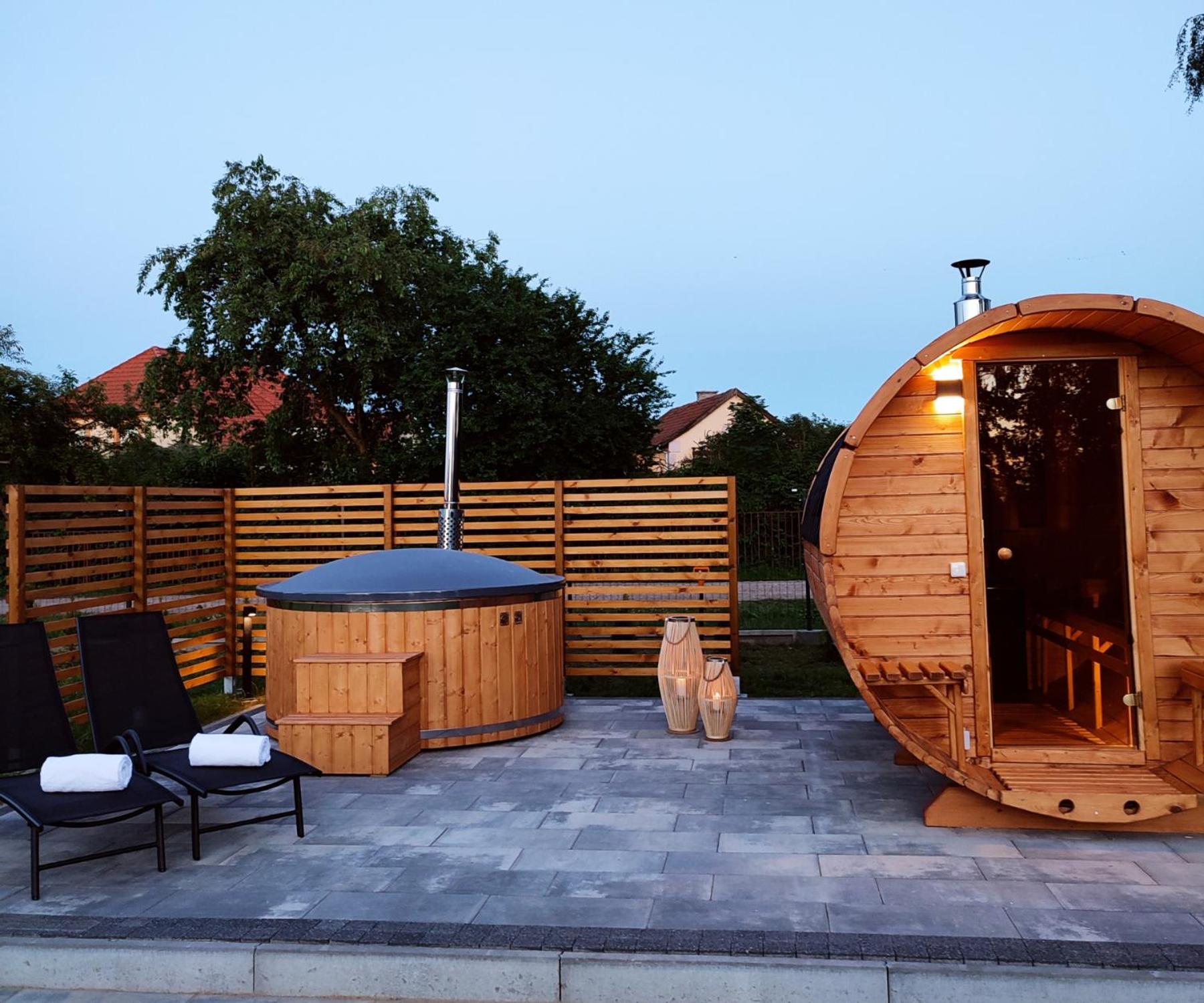 Sauna balia - Nowa Osada Domki przy plaży - całoroczne domki na Mazurach view 5