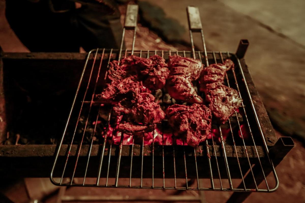 outdoor BBQ area