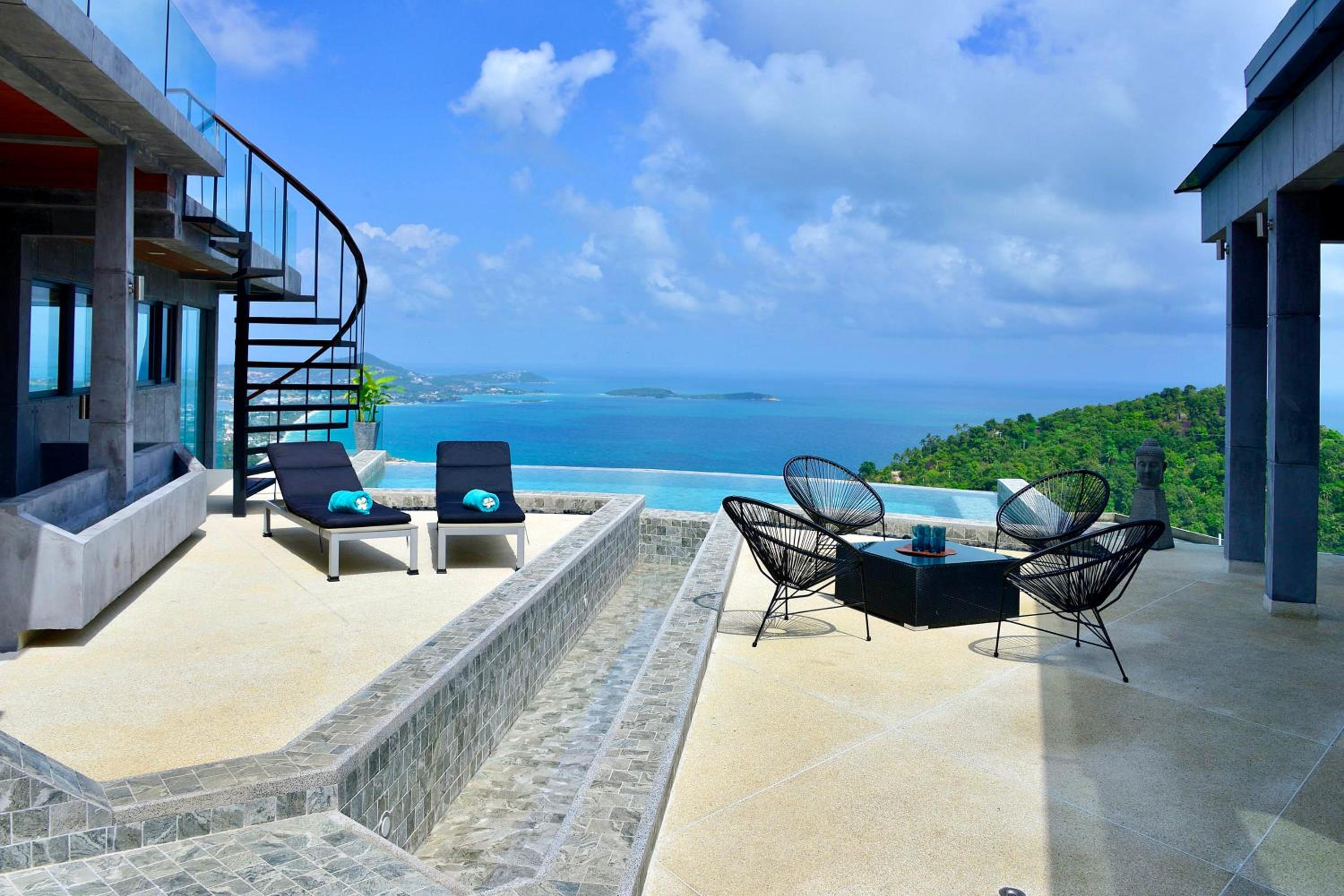 Paradise Villa Elysium - Sea View Infinity Pool with Waterfall & Jacuzzi