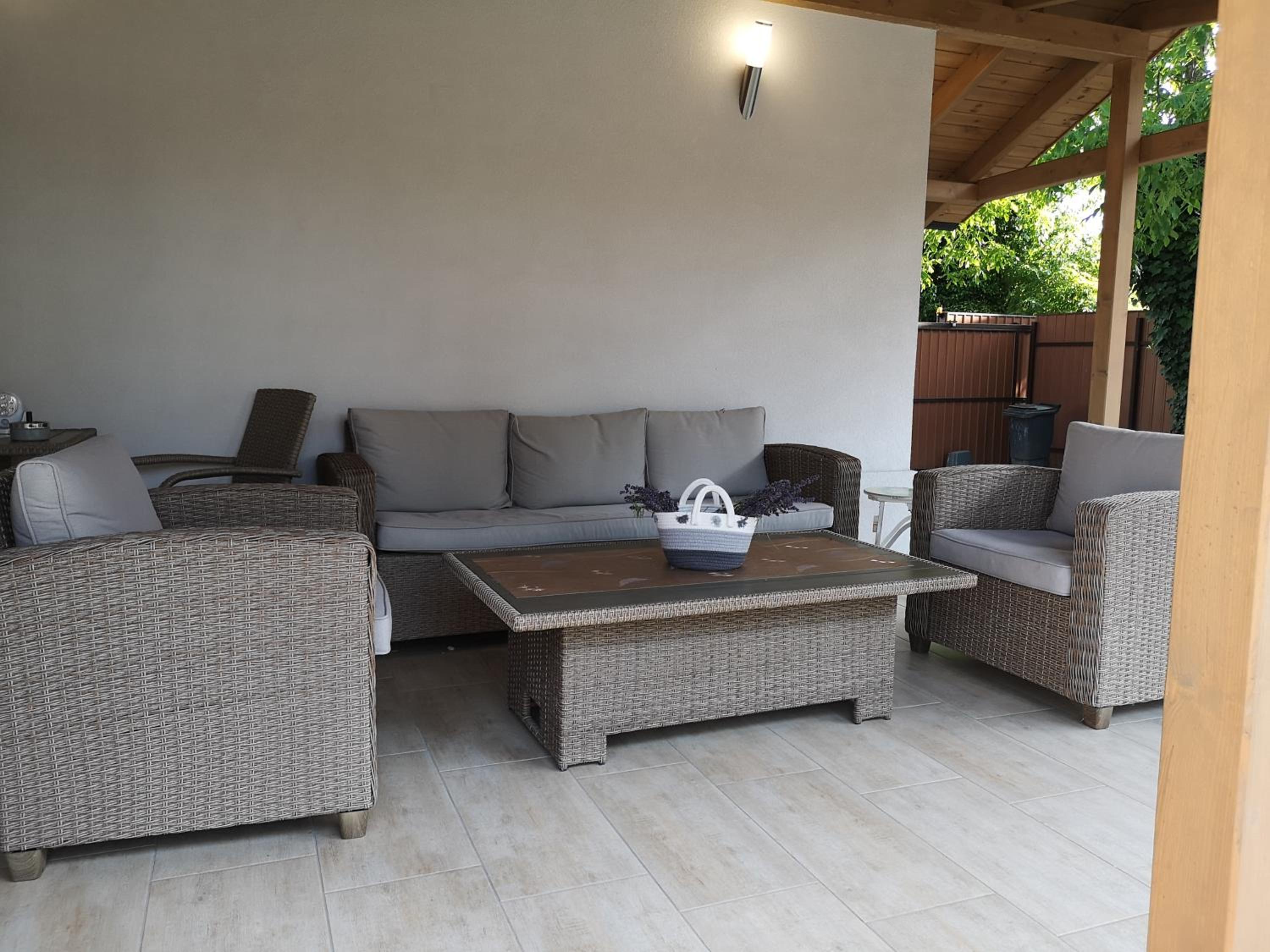 outdoor BBQ area