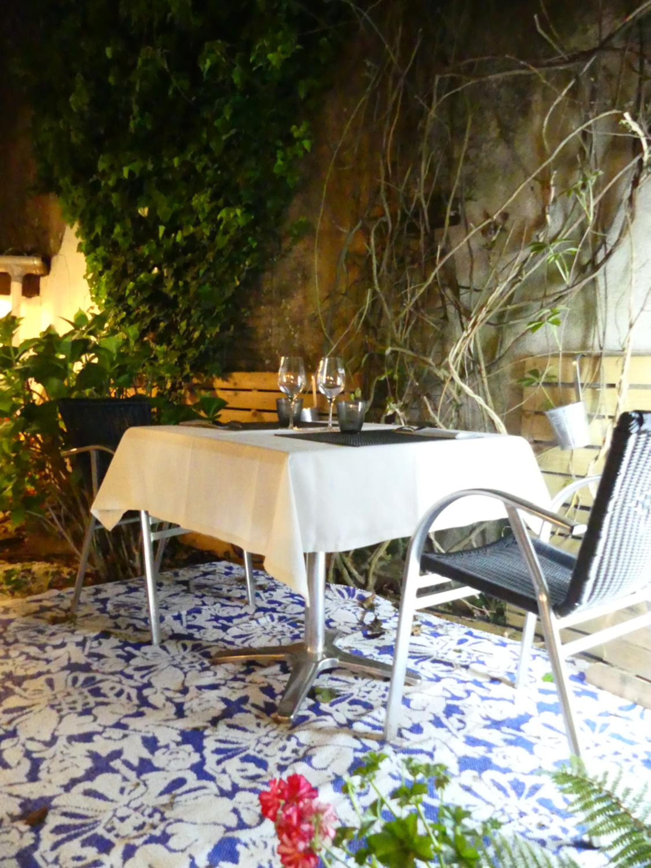 outdoor BBQ area