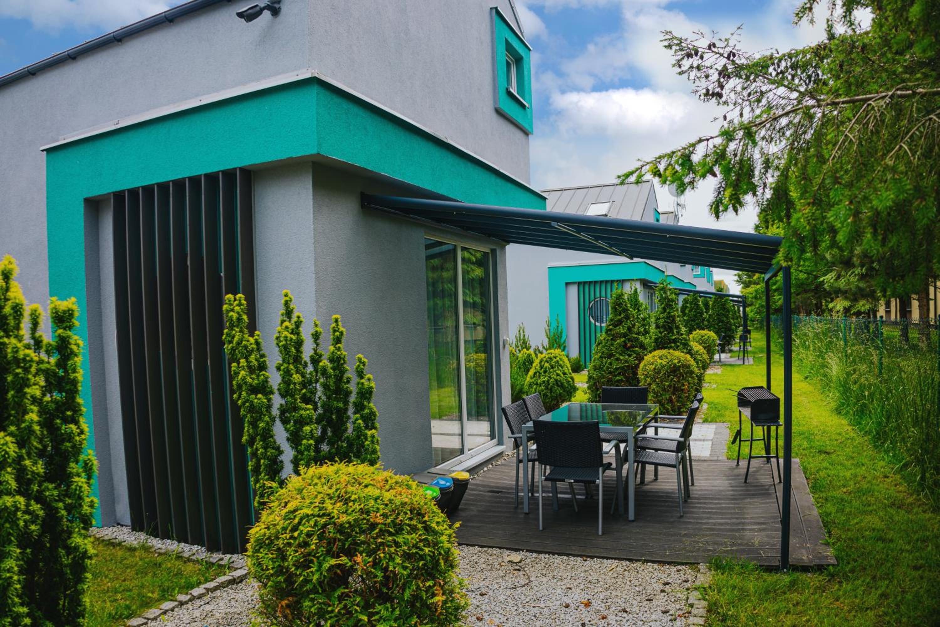 outdoor BBQ area
