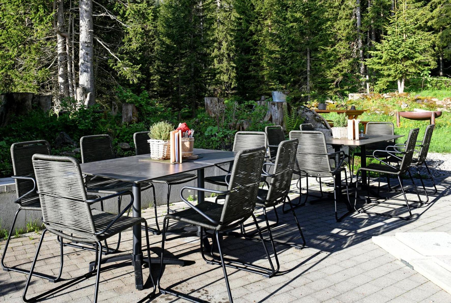 outdoor BBQ area