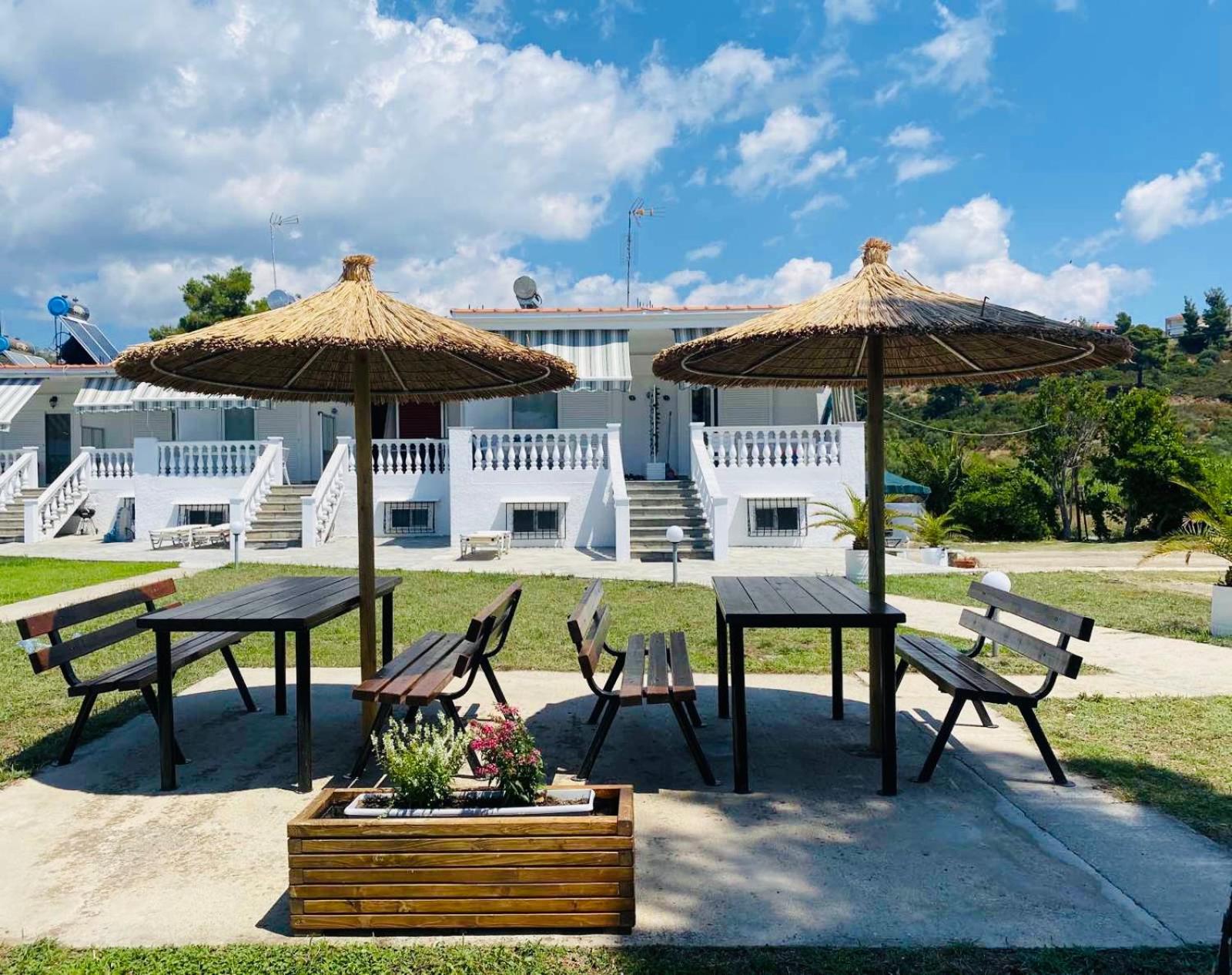 outdoor BBQ area