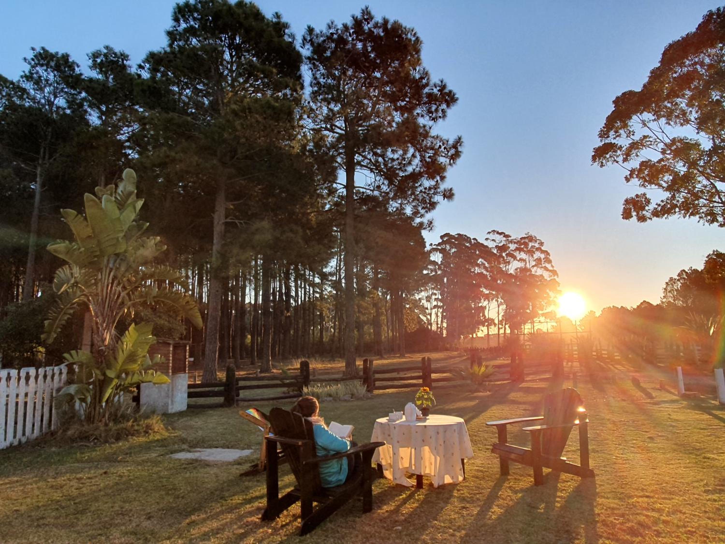 outdoor BBQ area