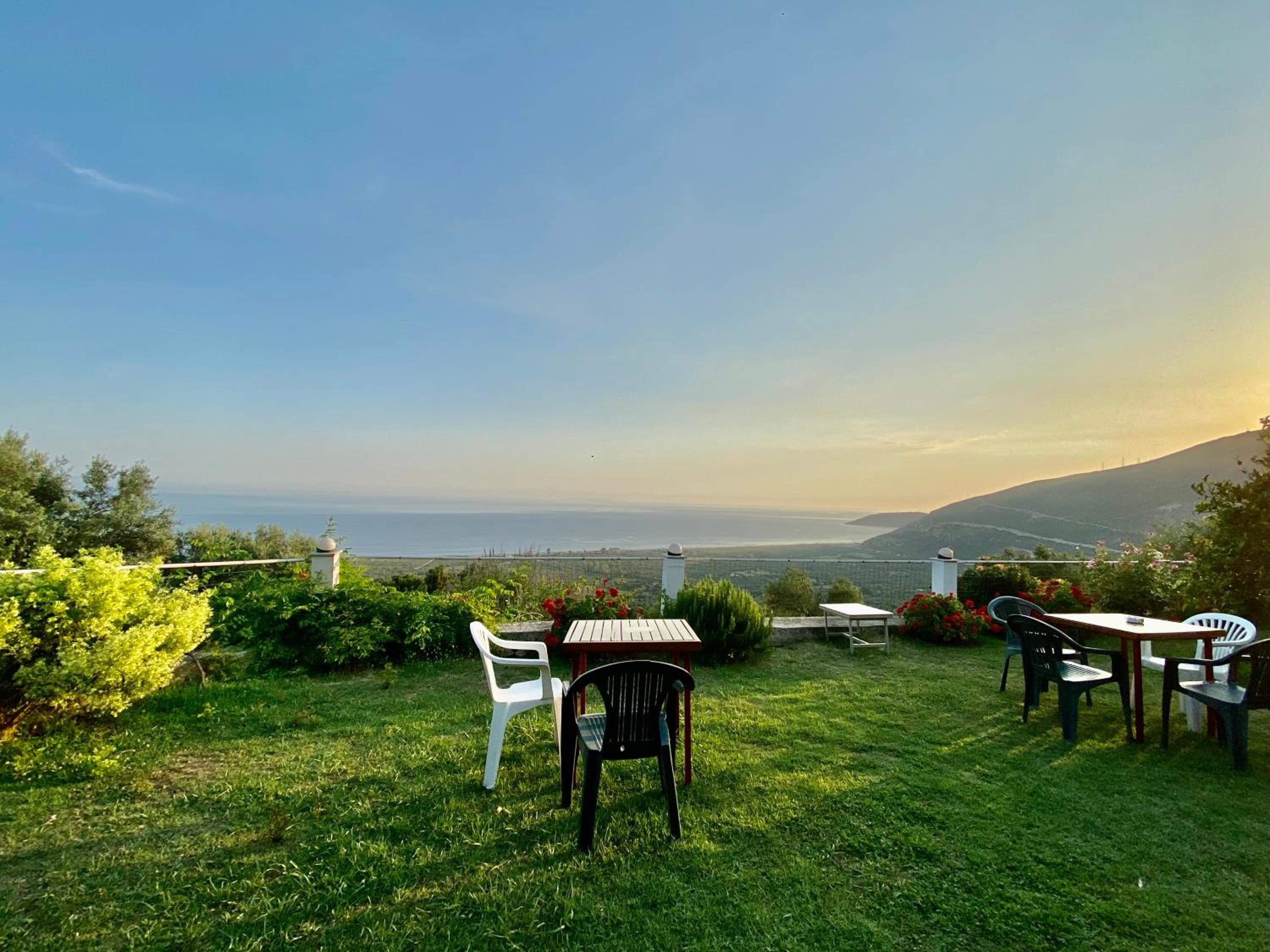 outdoor BBQ area