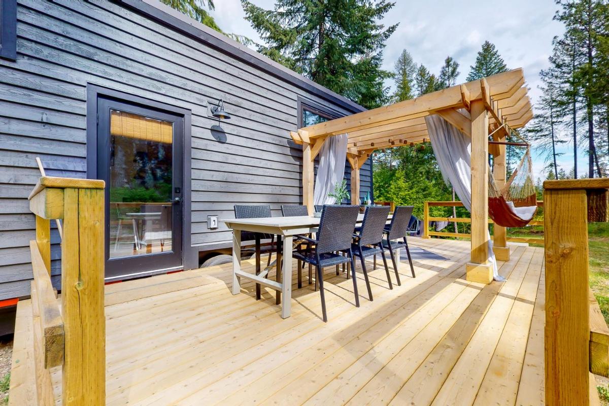 outdoor BBQ area